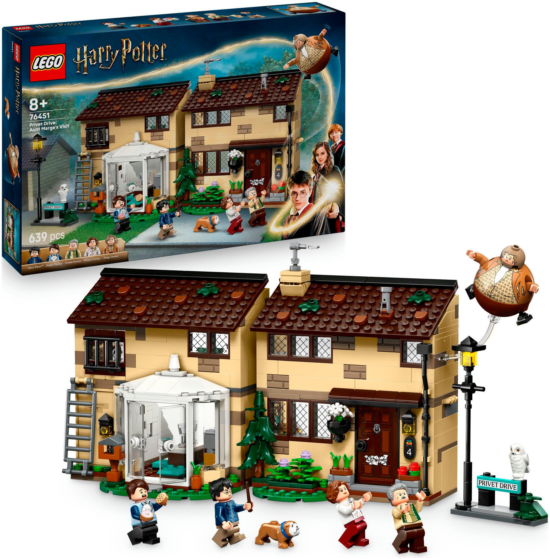 Image of LEGO Konstruktionsspielsteine "Ligusterweg: Tante Magdas Besuch (76451), LEGO Harry Potter™" Made in Europe