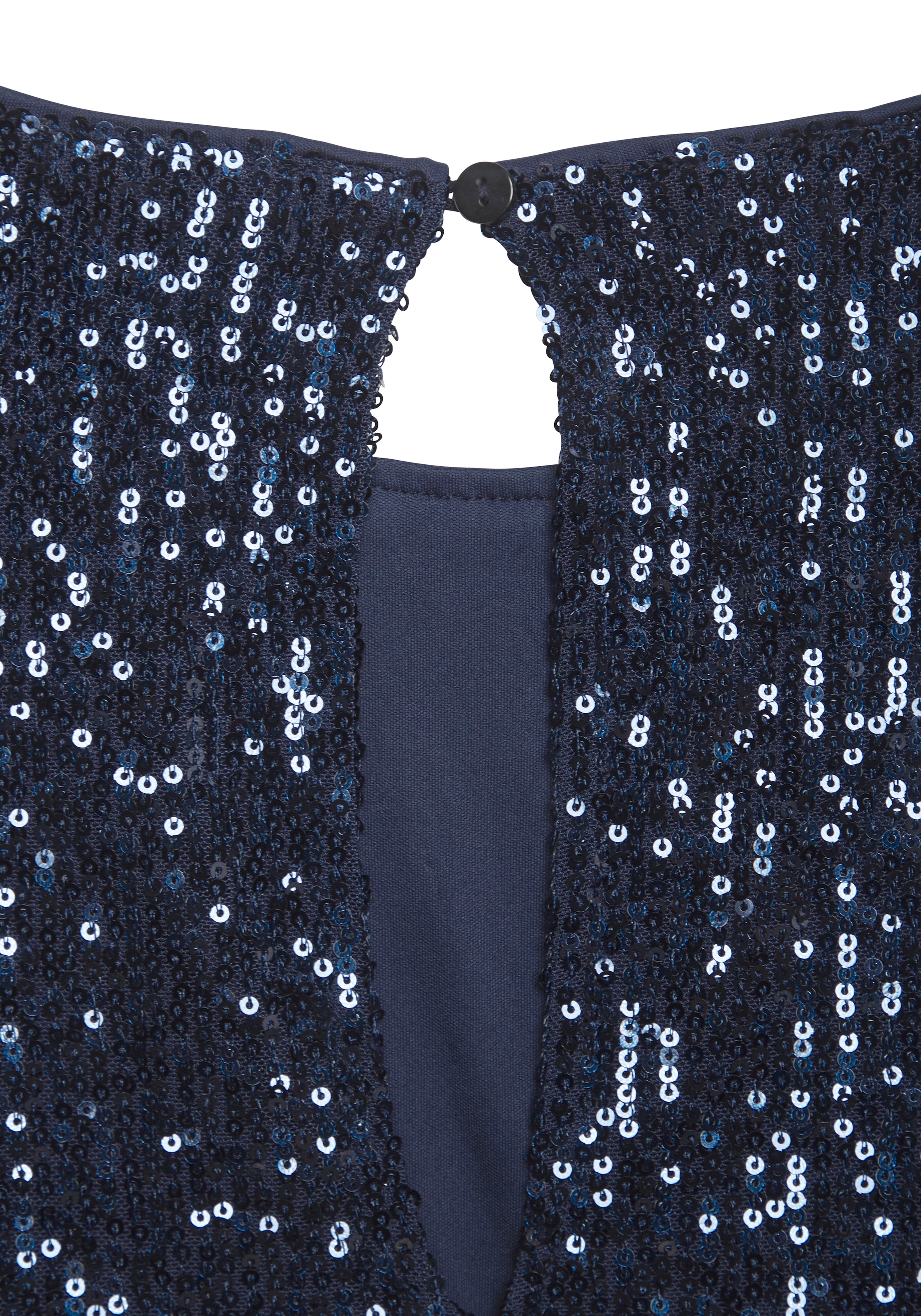 LASCANA Paillettenkleid , festlich, Glitzerkleid mit kurzen Ärmeln