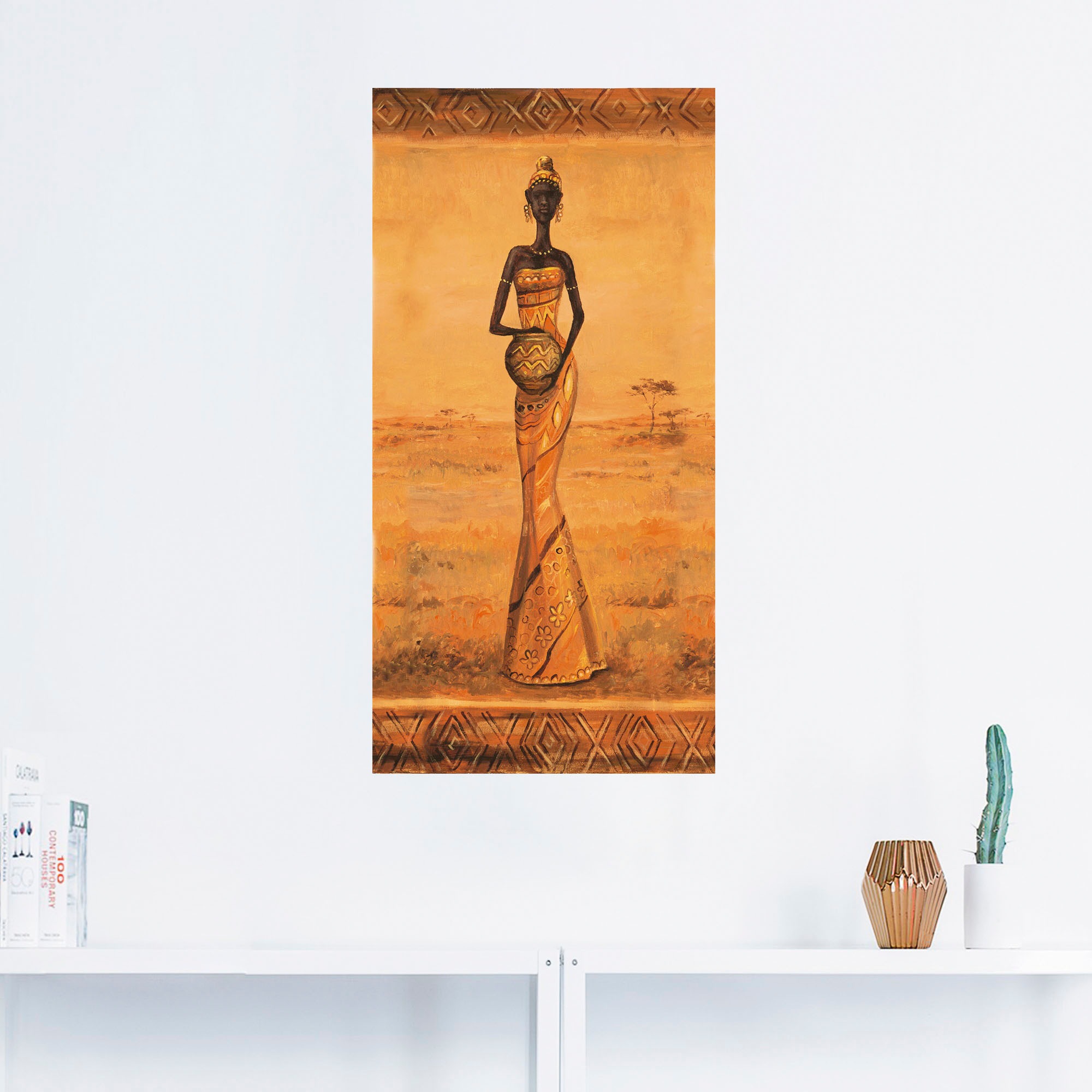 Artland Wandbild »Afrikanische Eleganz III«, Frau, (1 St.), als Alubild, Outdoorbild, Leinwandbild, Wandaufkleber, versch. Grössen