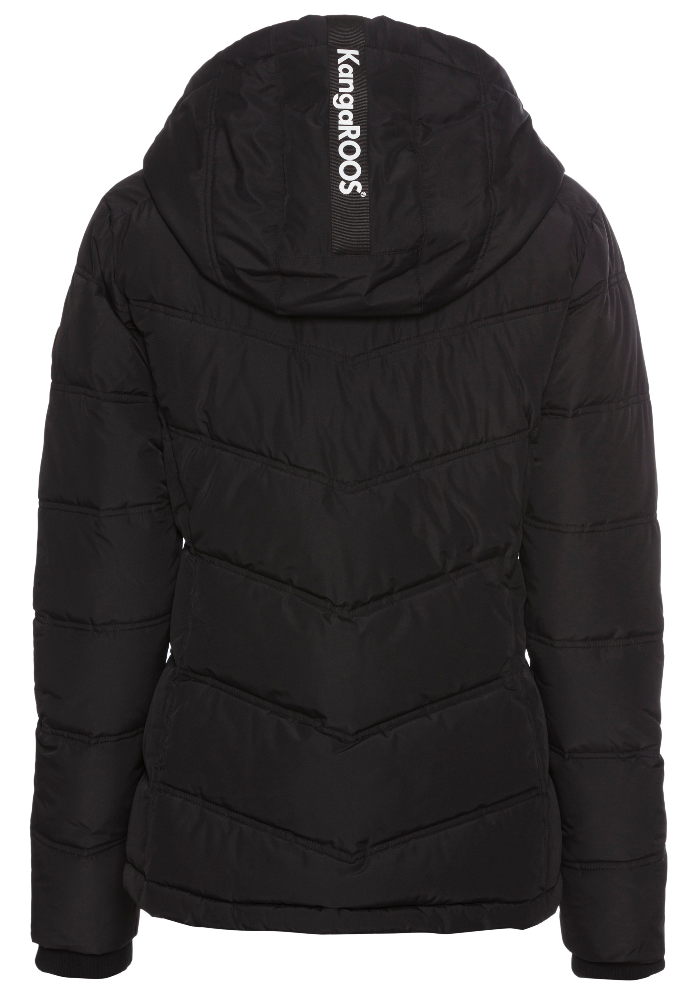 KangaROOS Winterjacke, mit Kapuze, mit Kapuze und Kordelzug, Reissverschlusstaschen und Innentasche