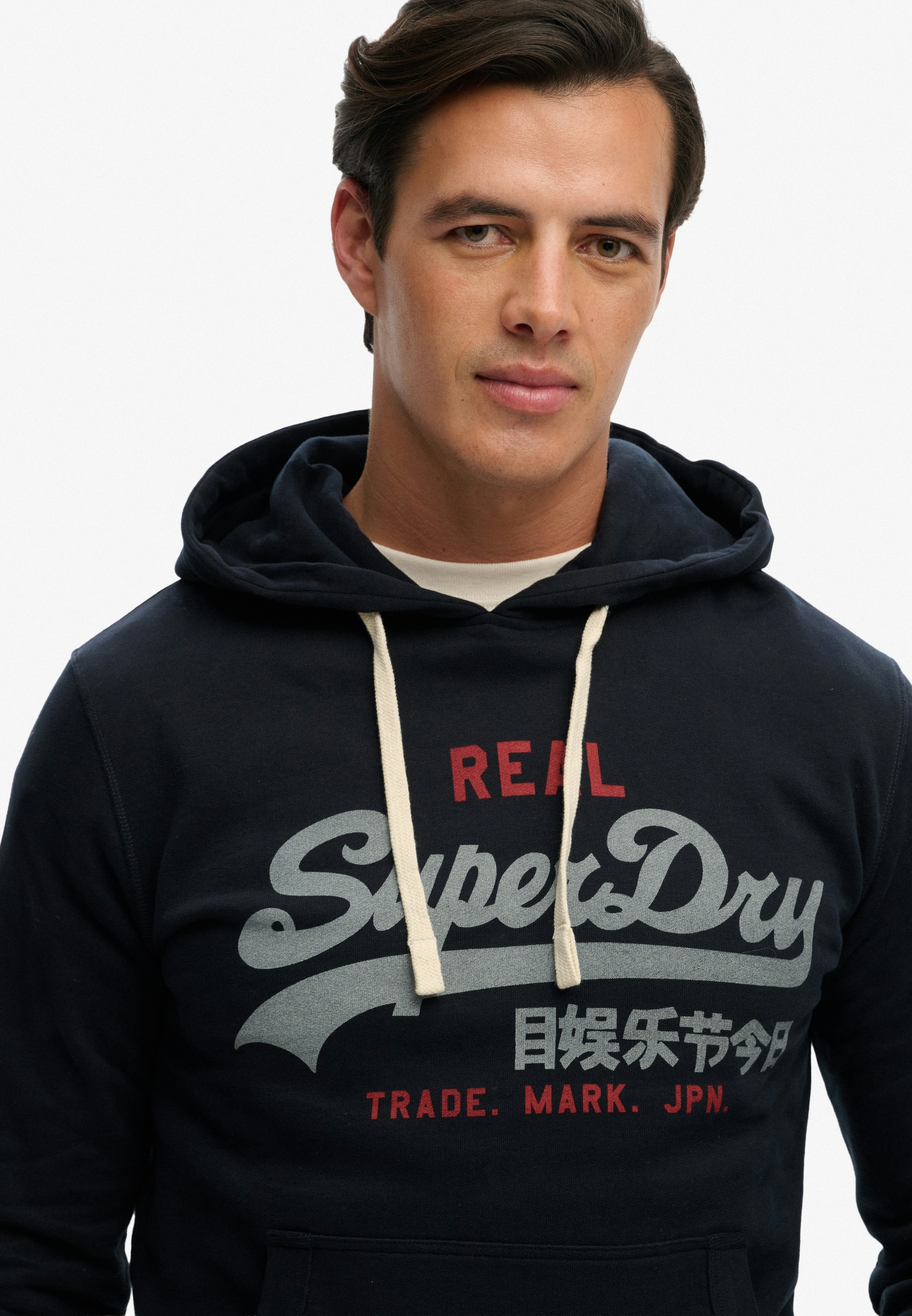 Superdry Sweat à capuche »VL CLASSIC HOOD«, avec imprimé logo vintage classique
