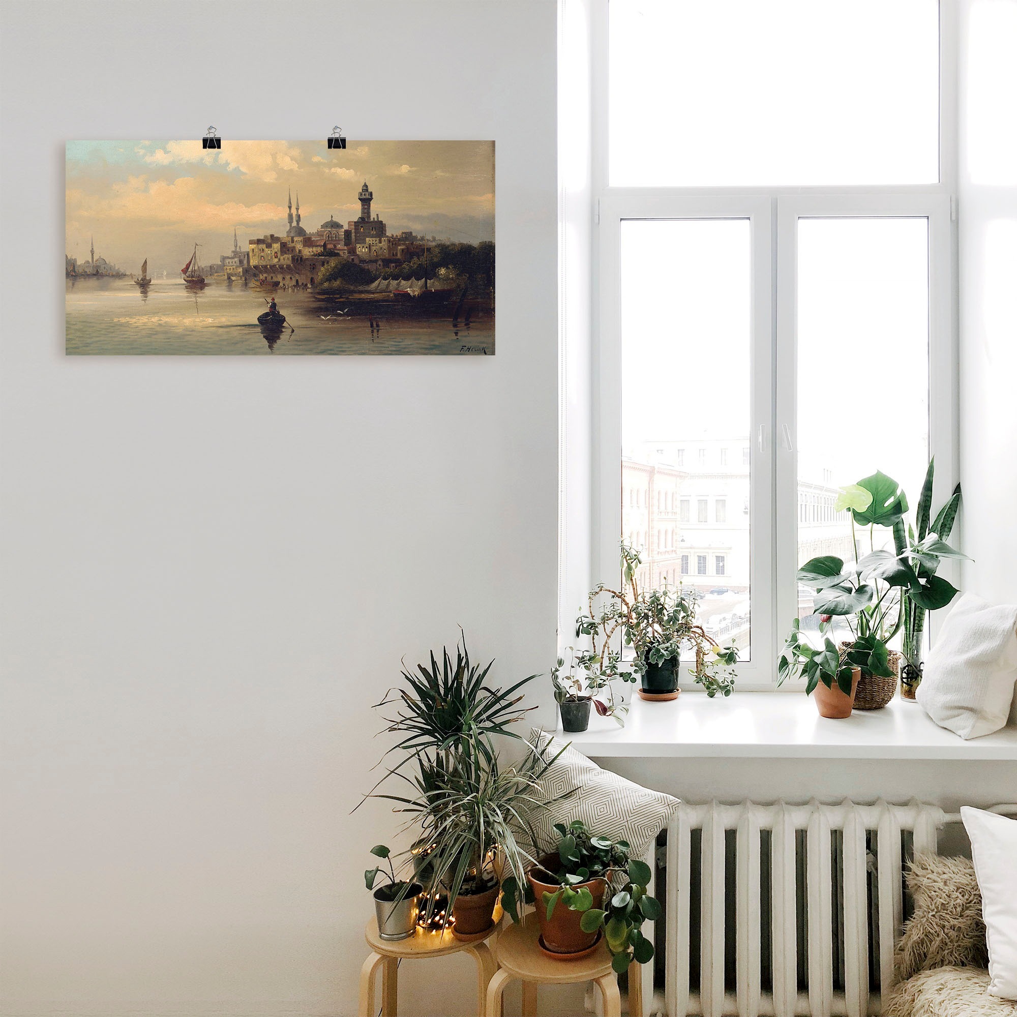 Artland Wandbild »Kauffahrtsschiffe auf Bosporus, Istanbul«, Gewässer, (1 St.), als Leinwandbild, Poster, Wandaufkleber in verschied. Grössen