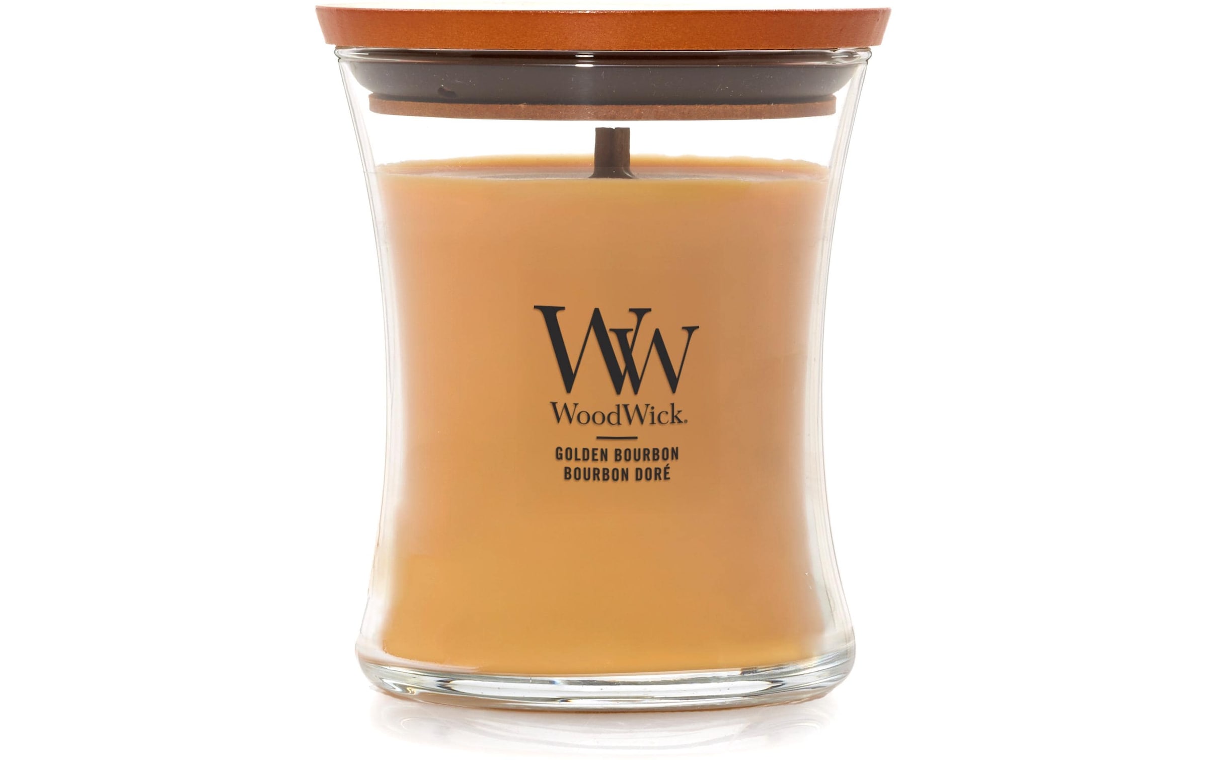 Woodwick Duftkerze »Golden Bourbon Medium Jar«
