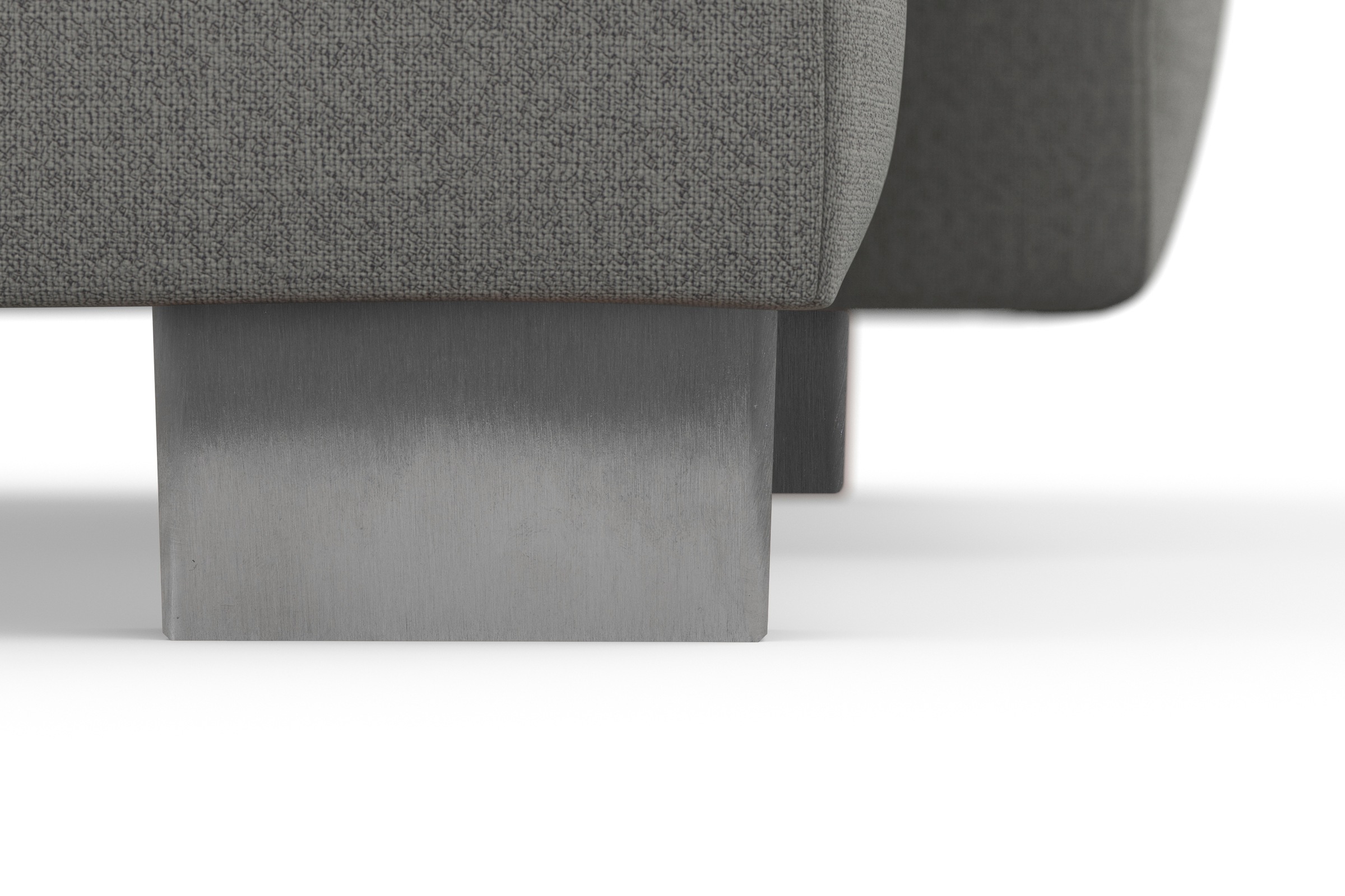 sit&more Wohnlandschaft »Dundee U-Form«, mit Federkern und Edelstahlfüssen, wahlweise mit Kopfteilverstellung