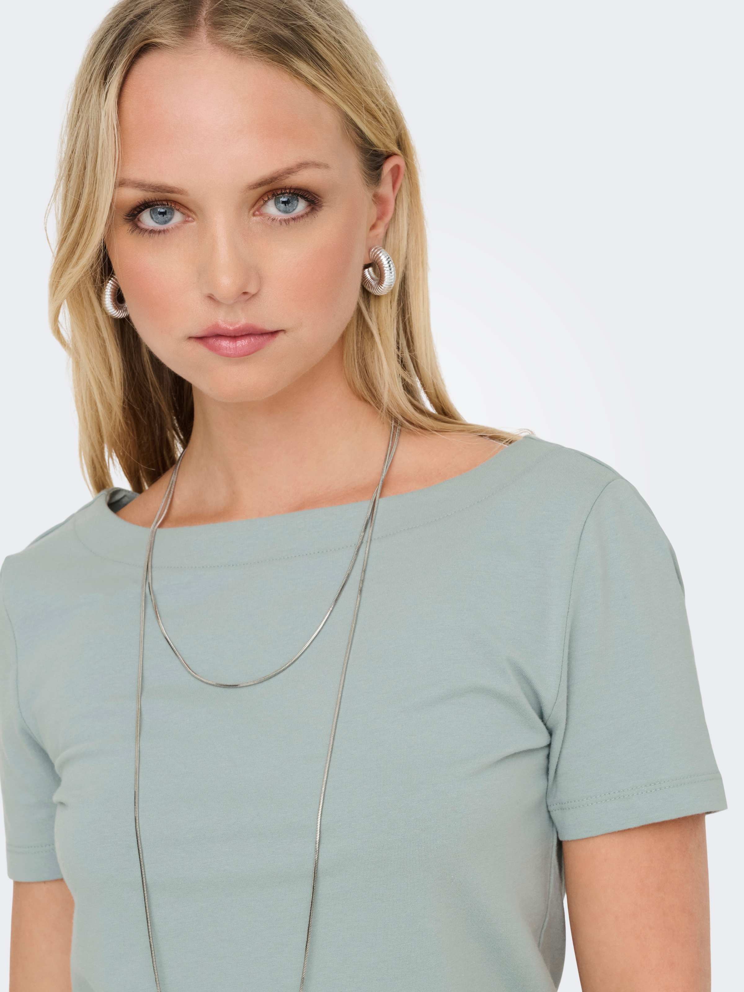 ONLY Kurzarmshirt »ONLLIVE LOVE LIFE S/S BOATNECK TOP JRS«