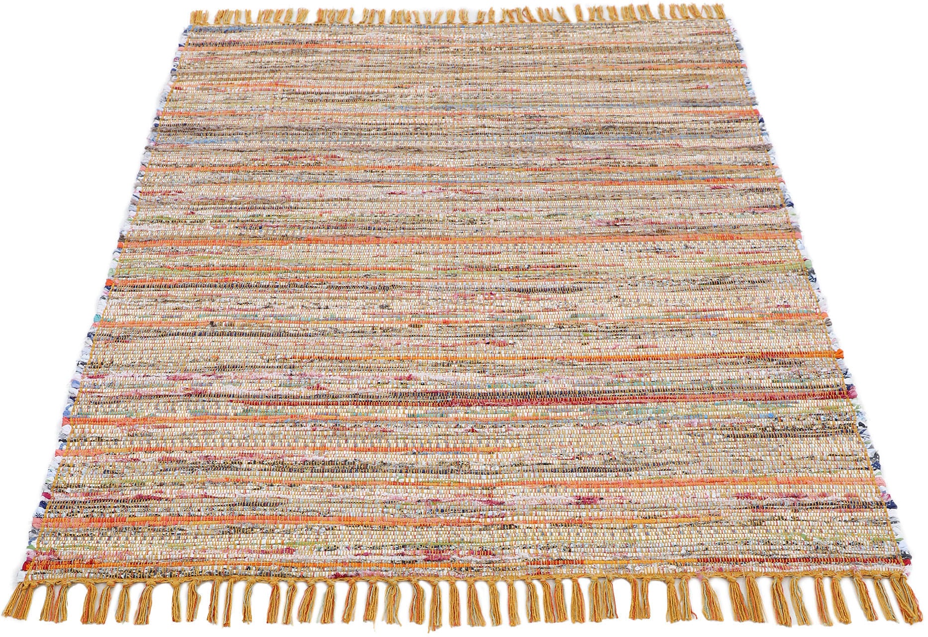 carpetfine Teppich »Kelim Chindi«, rechteckig, handgewebter Wendeteppich  mit Fransen, auch in Läufergrössen bequem kaufen