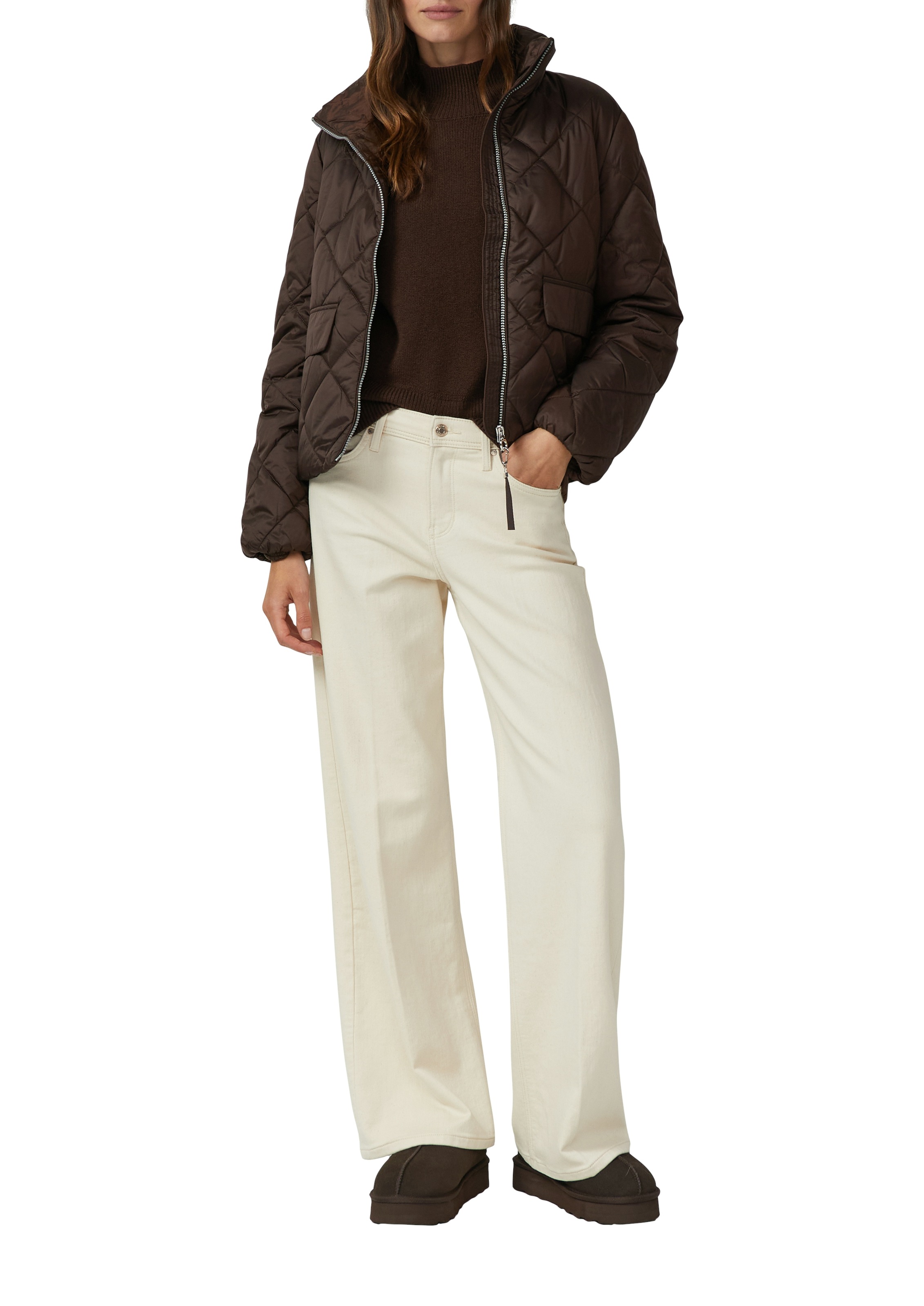 s.Oliver Pull en tricot mit Rippbündchen