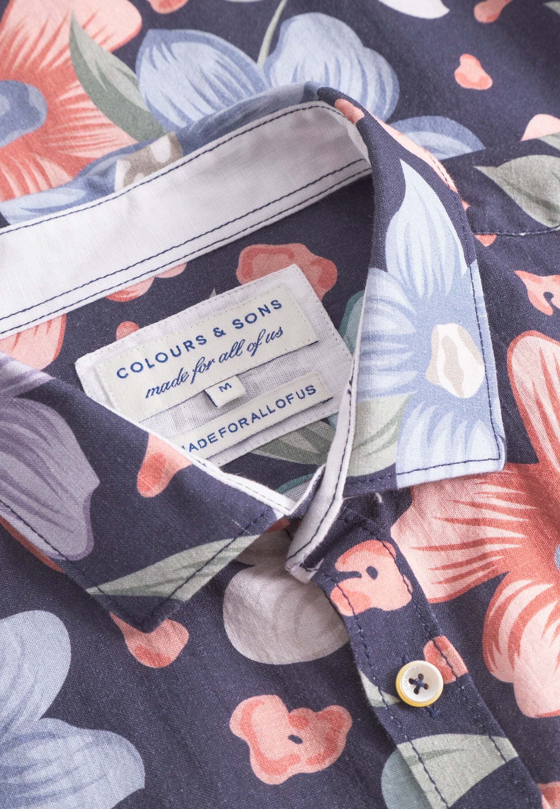 colours & sons Langarmhemd »colours & sons Langarmhemd Shirt-Printed«