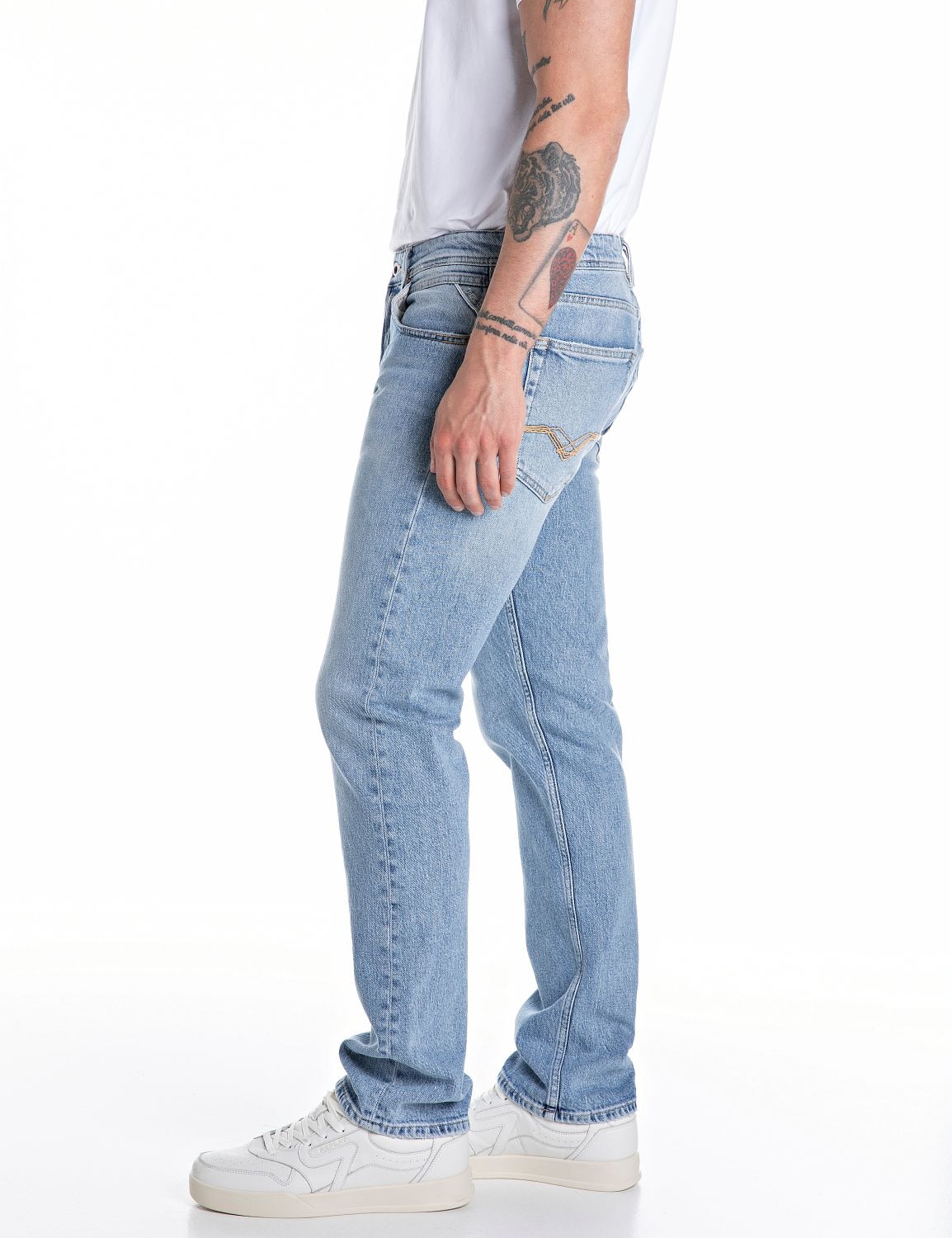 Replay Jeans droit »GROVER« en plusieurs lavages différents, avec stretch