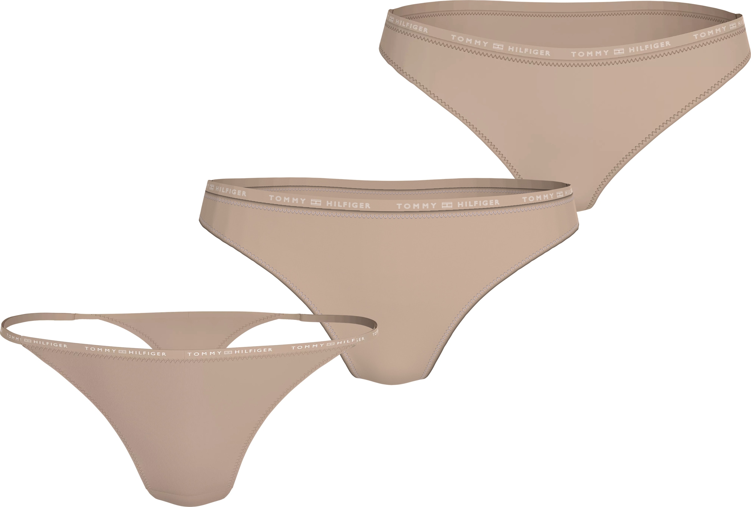 Tommy Hilfiger Underwear Slip »3 PACK MULTI SHAPE BOTTOM«, (Packung, 3 St., 3er), mit Shape Effekt