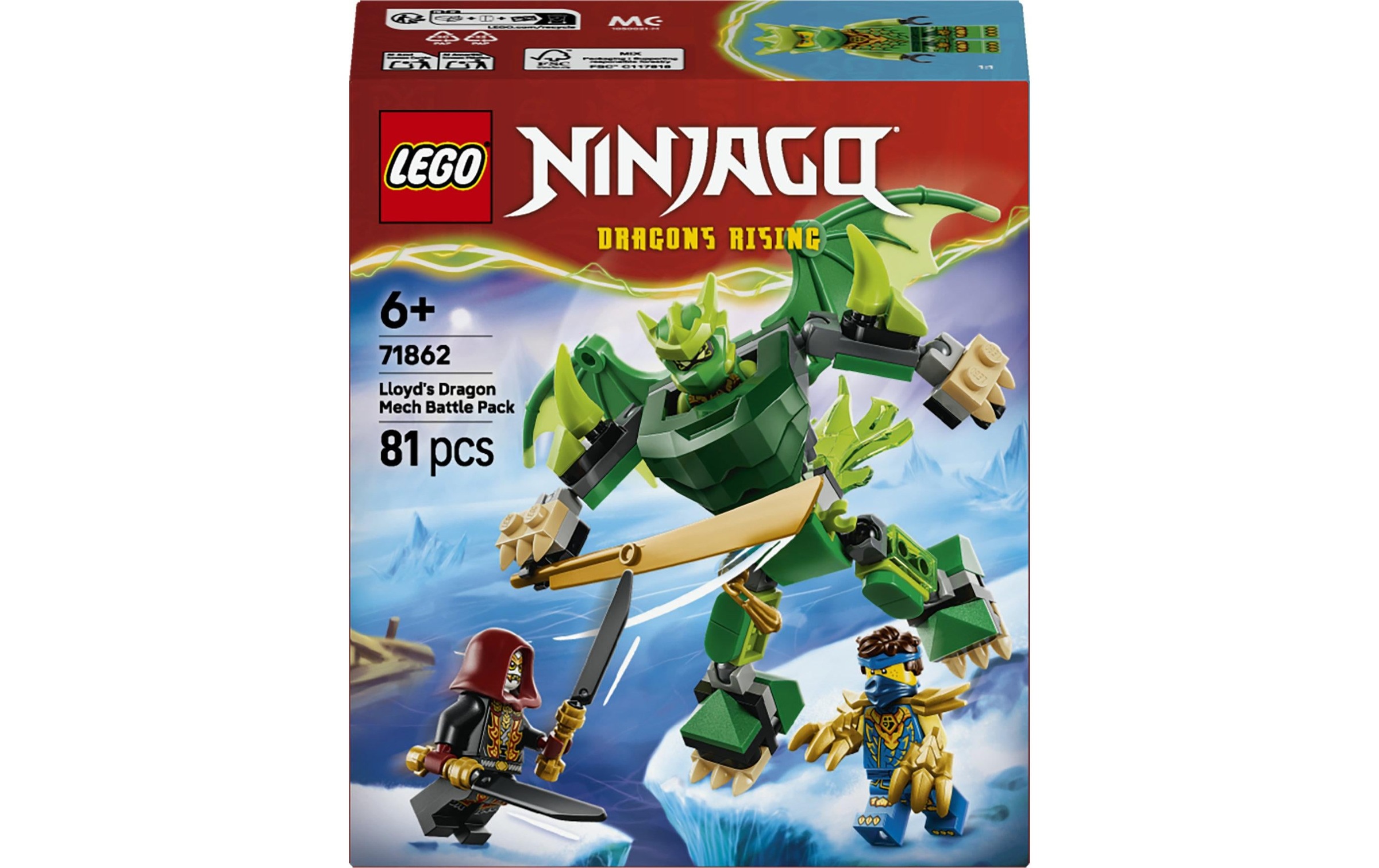 LEGO® Konstruktionsspielsteine »Lloyds Drachen-Mech Battle Set (71862), LEGO Ninjago« Made in Europe