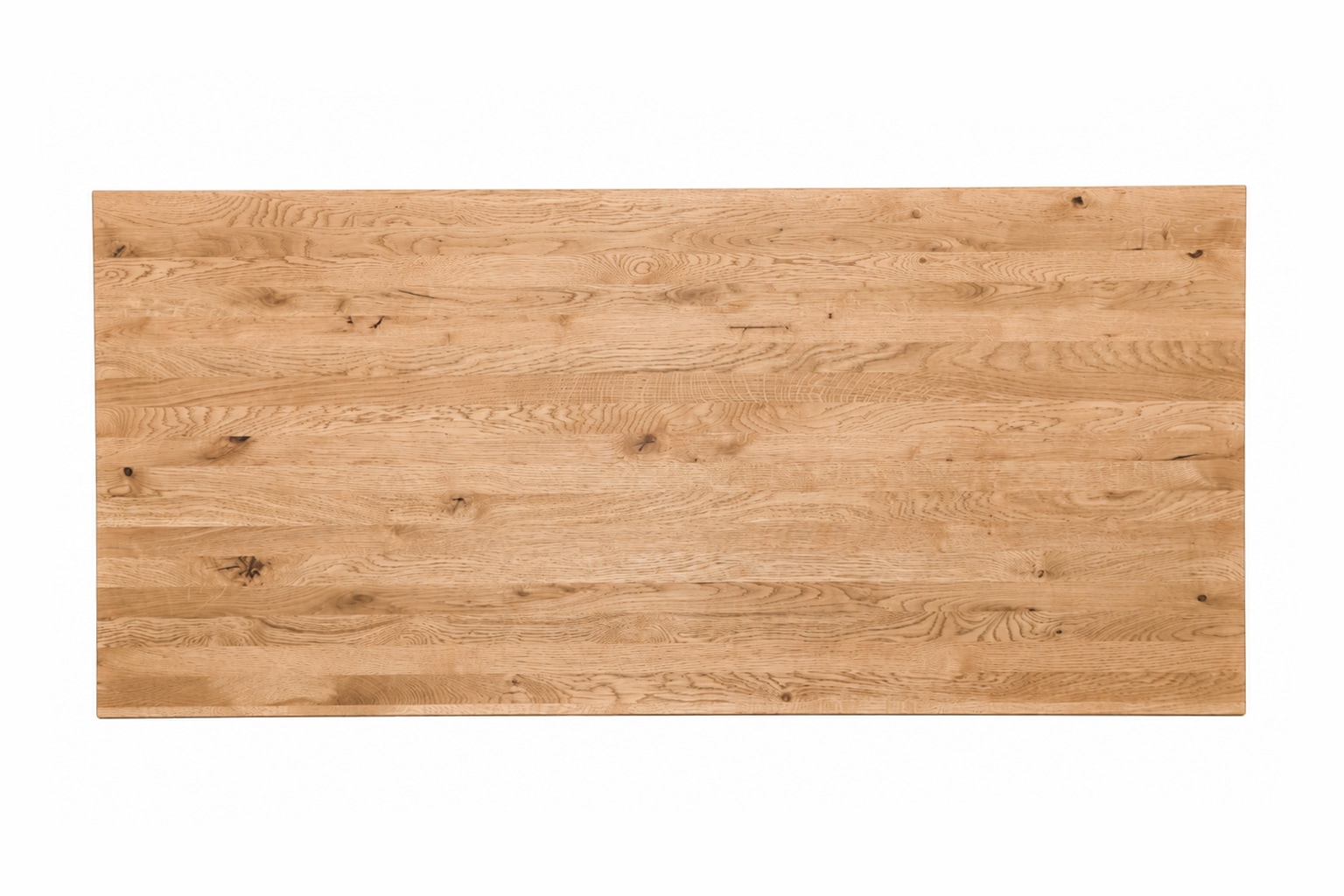 GOODproduct Esstisch »»MALMO« Speisetisch, Küchentisch, Wohntisch, Esszimmertisch« Wildeiche geölt Natur/Smoke, Gerade Kante, schwarzes Metallgestell