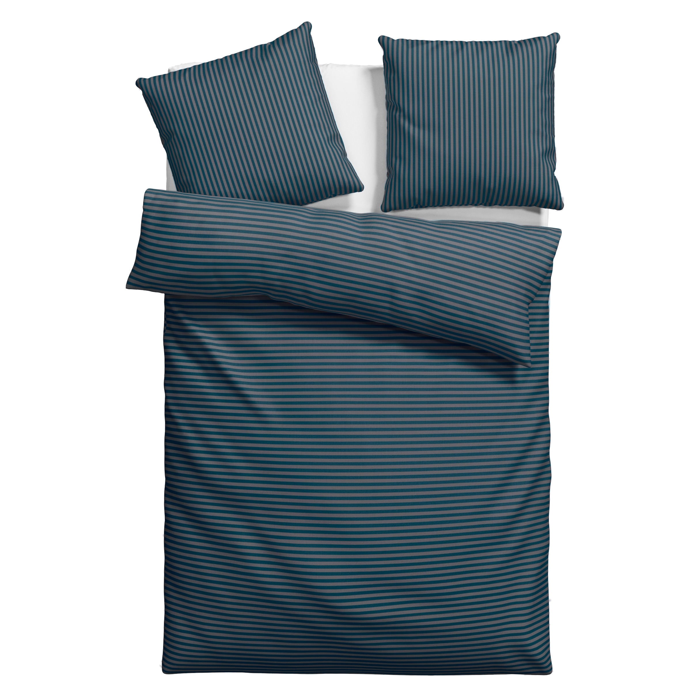 Bruno Banani Bettwäsche »Jassen«, moderne Bettwäsche aus Baumwolle, Bettwäsche mit Streifen-Design