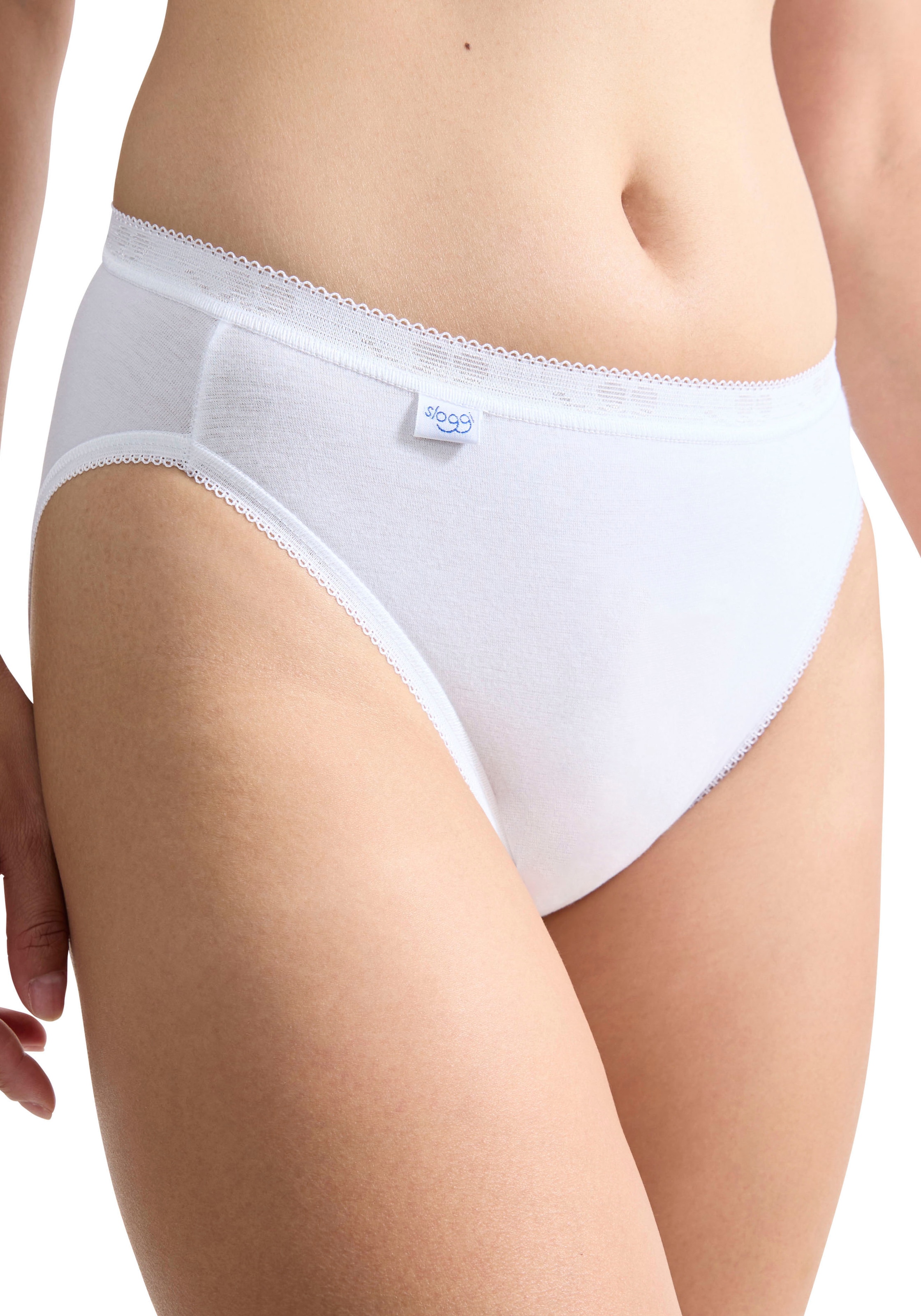sloggi Culotte haute »Basic+« 4er Pack,  weich, Baumwollmix, Multipack, elastisch