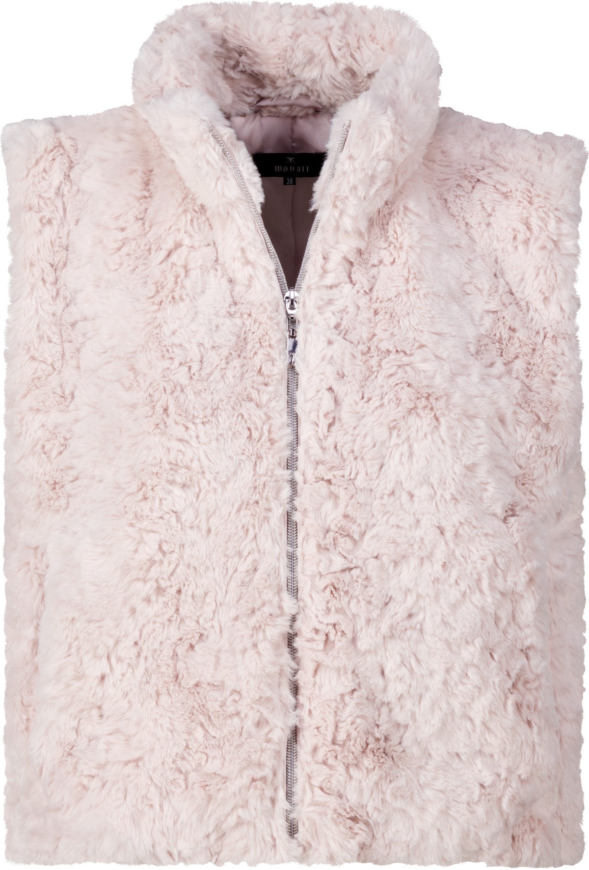 Monari Gilet en imitation fourrure »Weste Basic fake fur« coupe régulière avec col montant