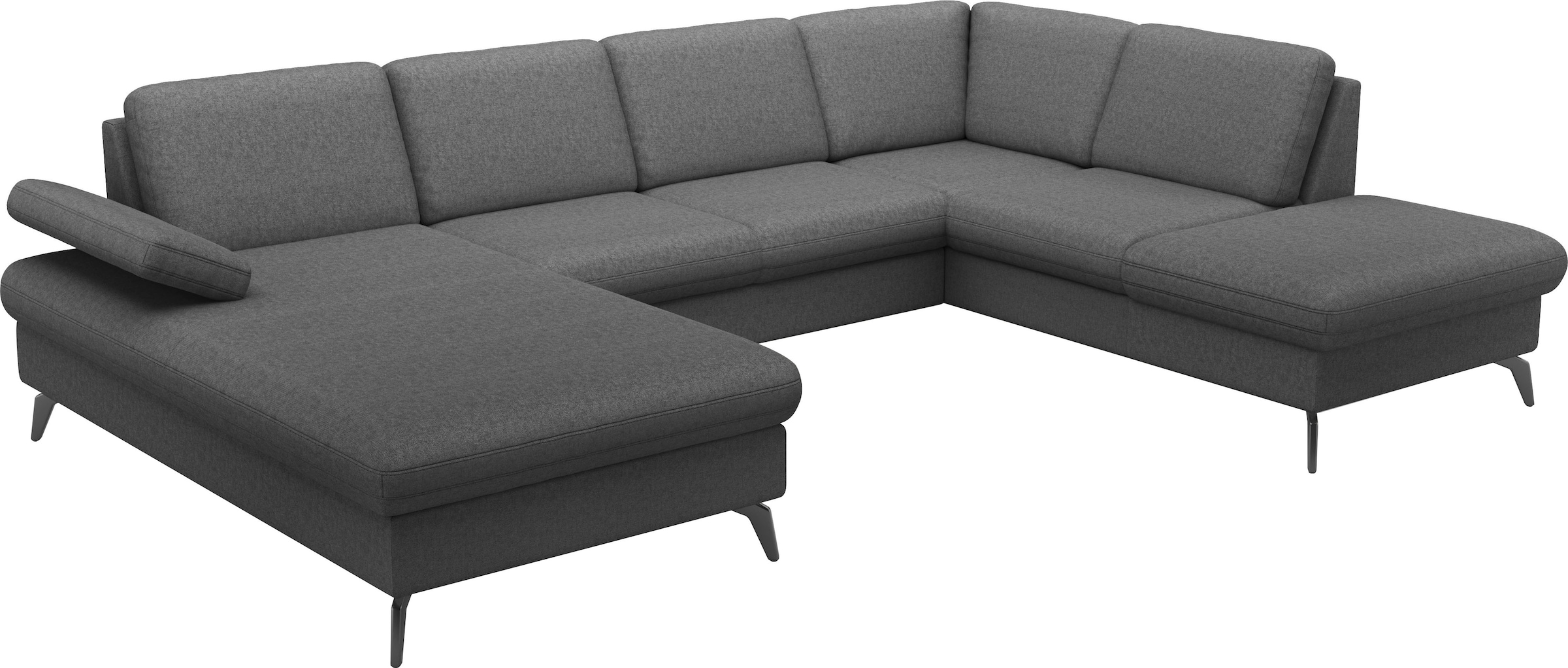 sit&more Wohnlandschaft »Morris Jubi U-Form«, inkl. Armteilfunktion und 1 Zierkissen, wahlweise mit Bettfunktion