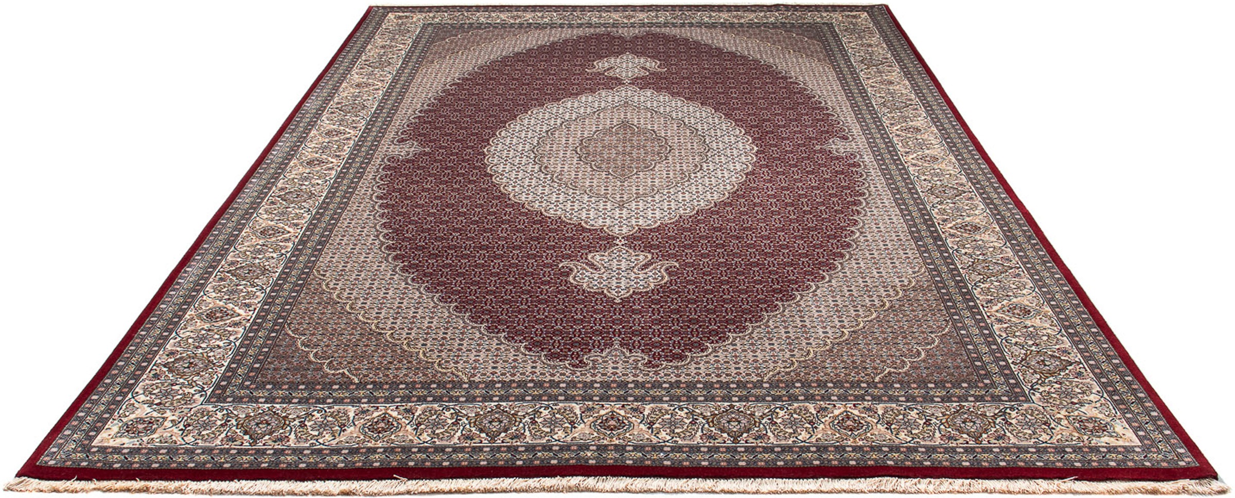 Image of morgenland Orientteppich »Perser - Täbriz - 295 x 205 cm - rot«, rechteckig, 10 mm Höhe, Wohnzimmer, Handgeknüpft, Einzelstück mit Zertifikat bei Ackermann Versand Schweiz