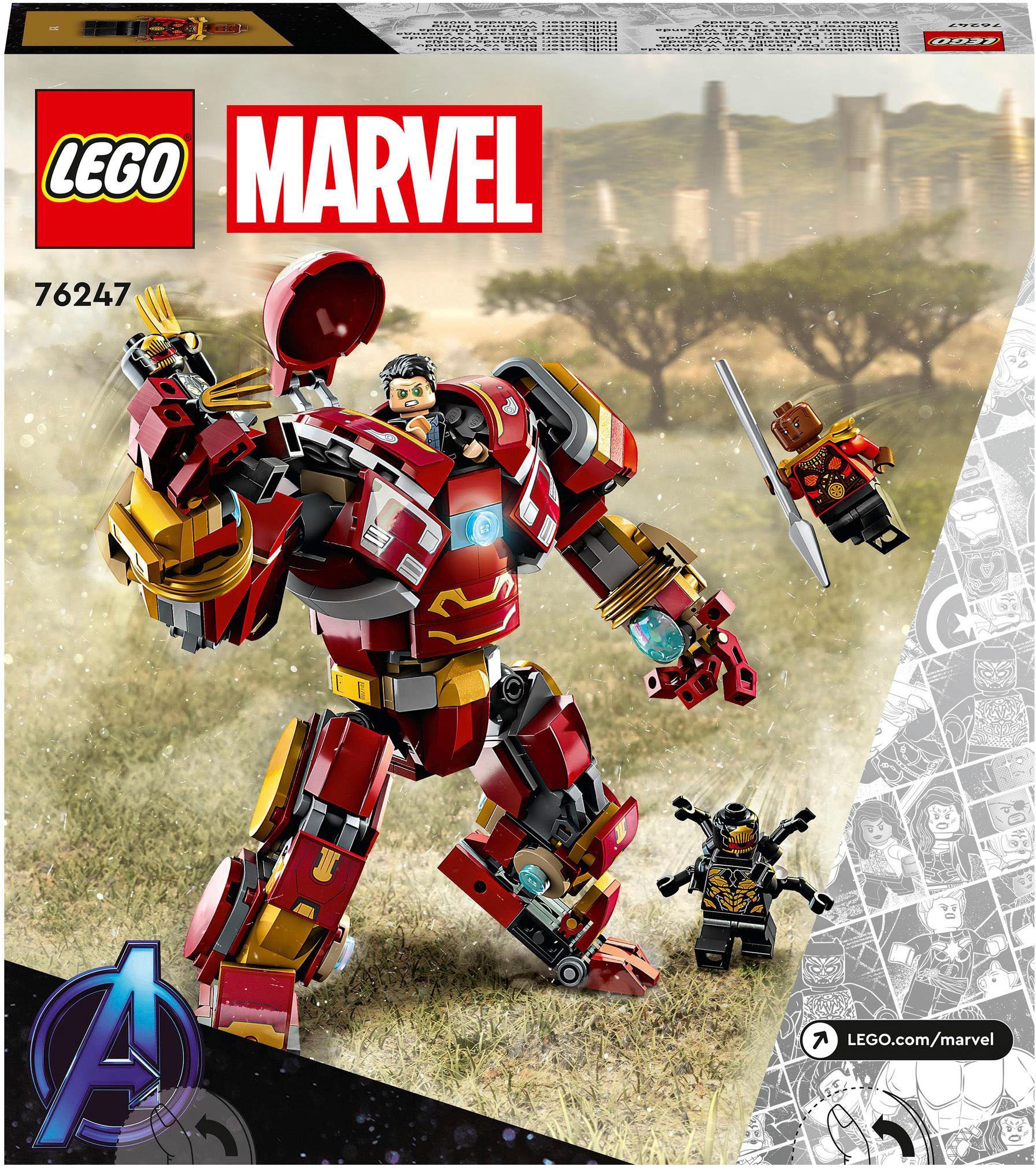 LEGO® Konstruktionsspielsteine »Hulkbuster: Der Kampf von Wakanda (76247), LEGO® Marvel«, (385 St.), Made in Europe