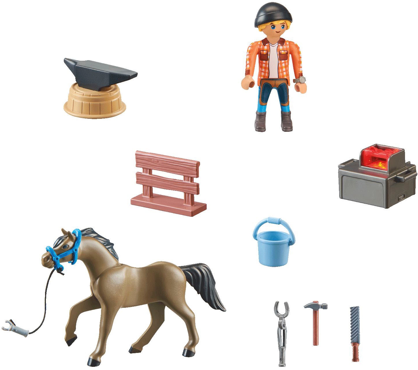 Playmobil® Jeu de construction »Hufschmied Ben & Achilles (71357), Horses of Waterfall«