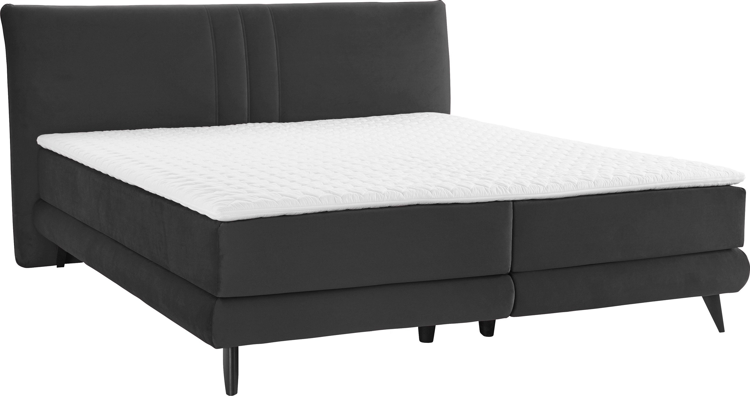 Places of Style Boxspringbett »Skien«, incl. Kaltschaumtopper, 2 Härtegrade, 3 Ausführungen
