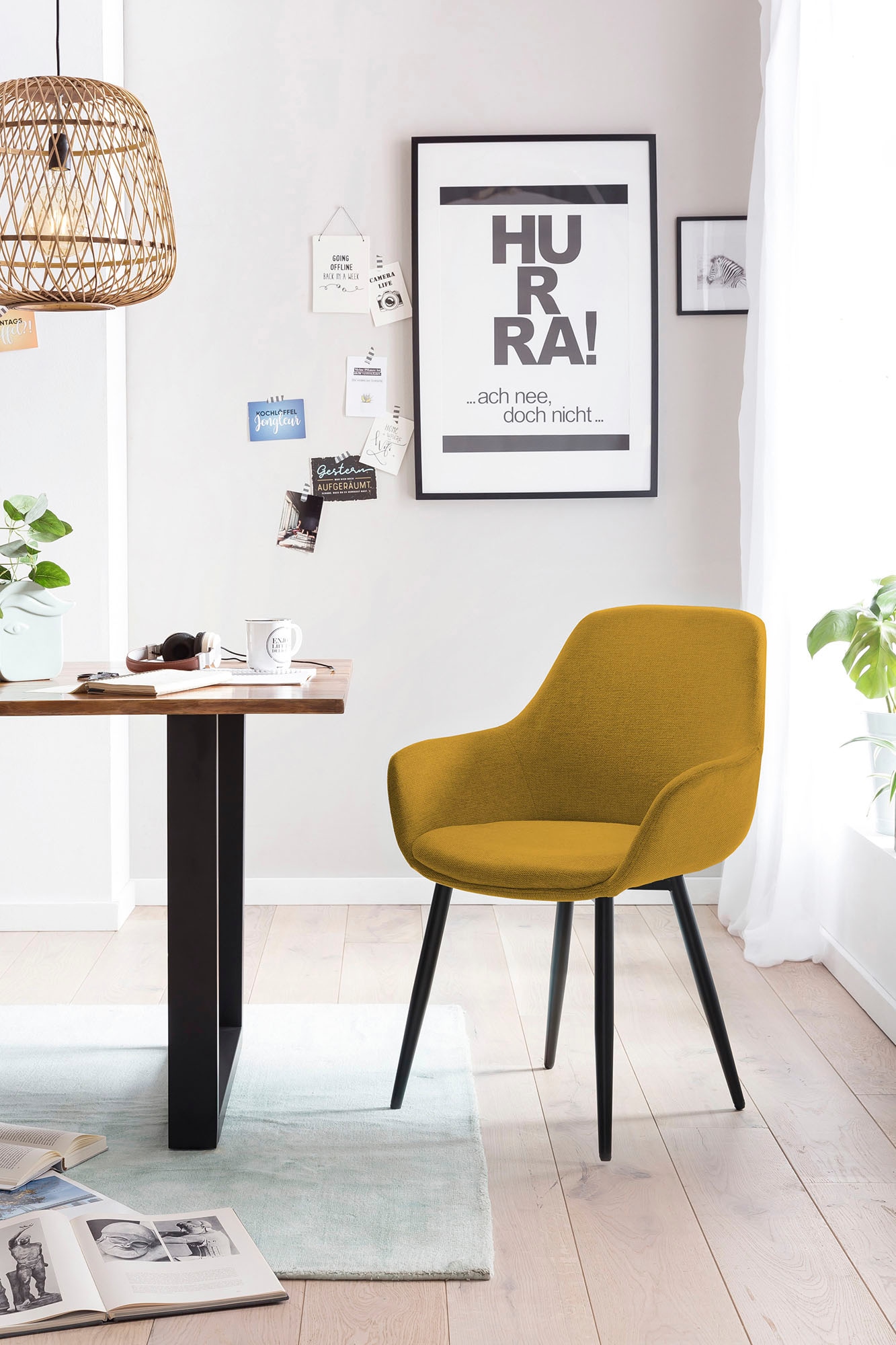 SalesFever Chaise avec accoudoirs »Komfortabler Esszimmerstuhl zum Relaxen« (Set) 2 cuis