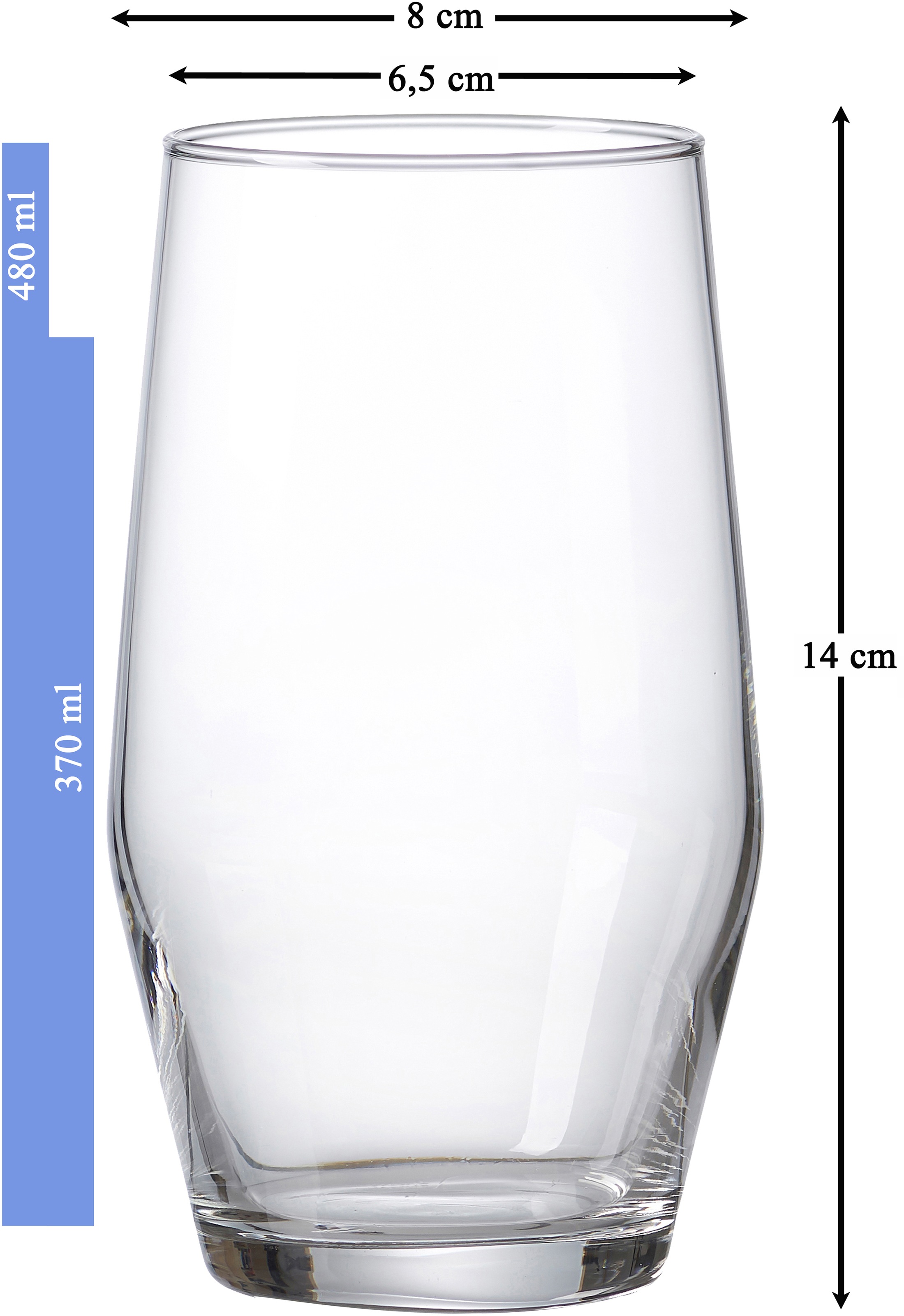 Ritzenhoff & Breker Longdrinkglas SALSA, 0,37 l