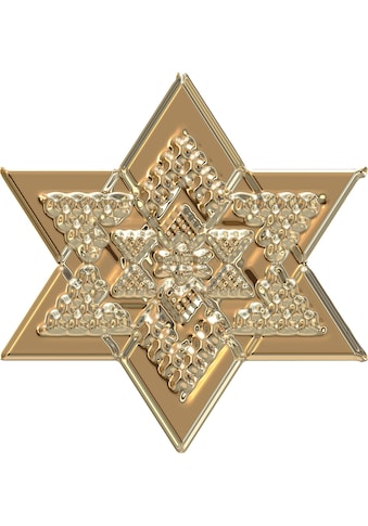 Wandtattoo »Metallic Star Goldfarbenoptik Stern«