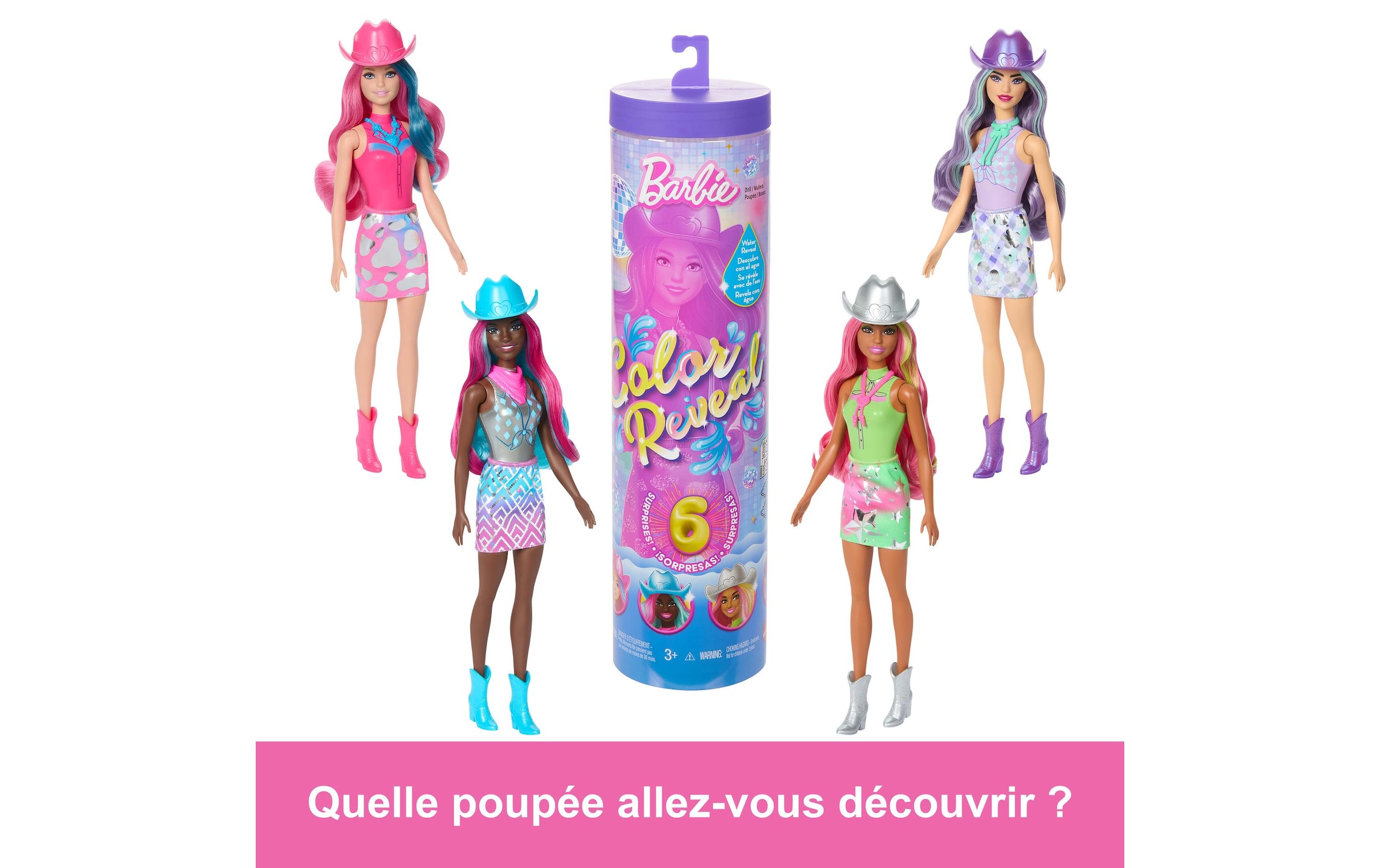 Barbie Anziehpuppe »Color Reveal Disco Star 11/1 Series«