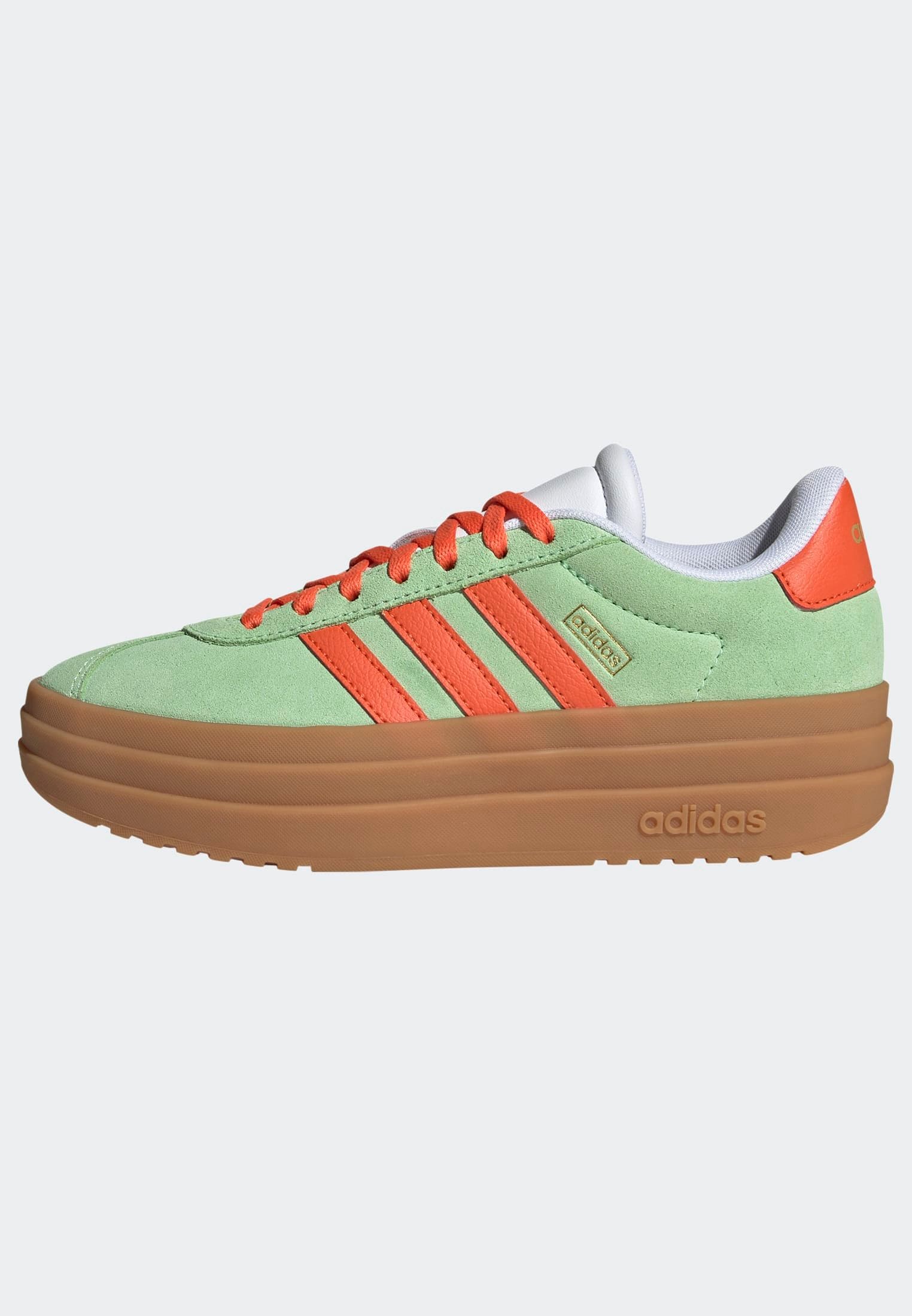 adidas Sportswear Plateausneaker »VL COURT BOLD LIFESTYLE KIDS«, Design auf den Spuren des adidas Gazelle Bold