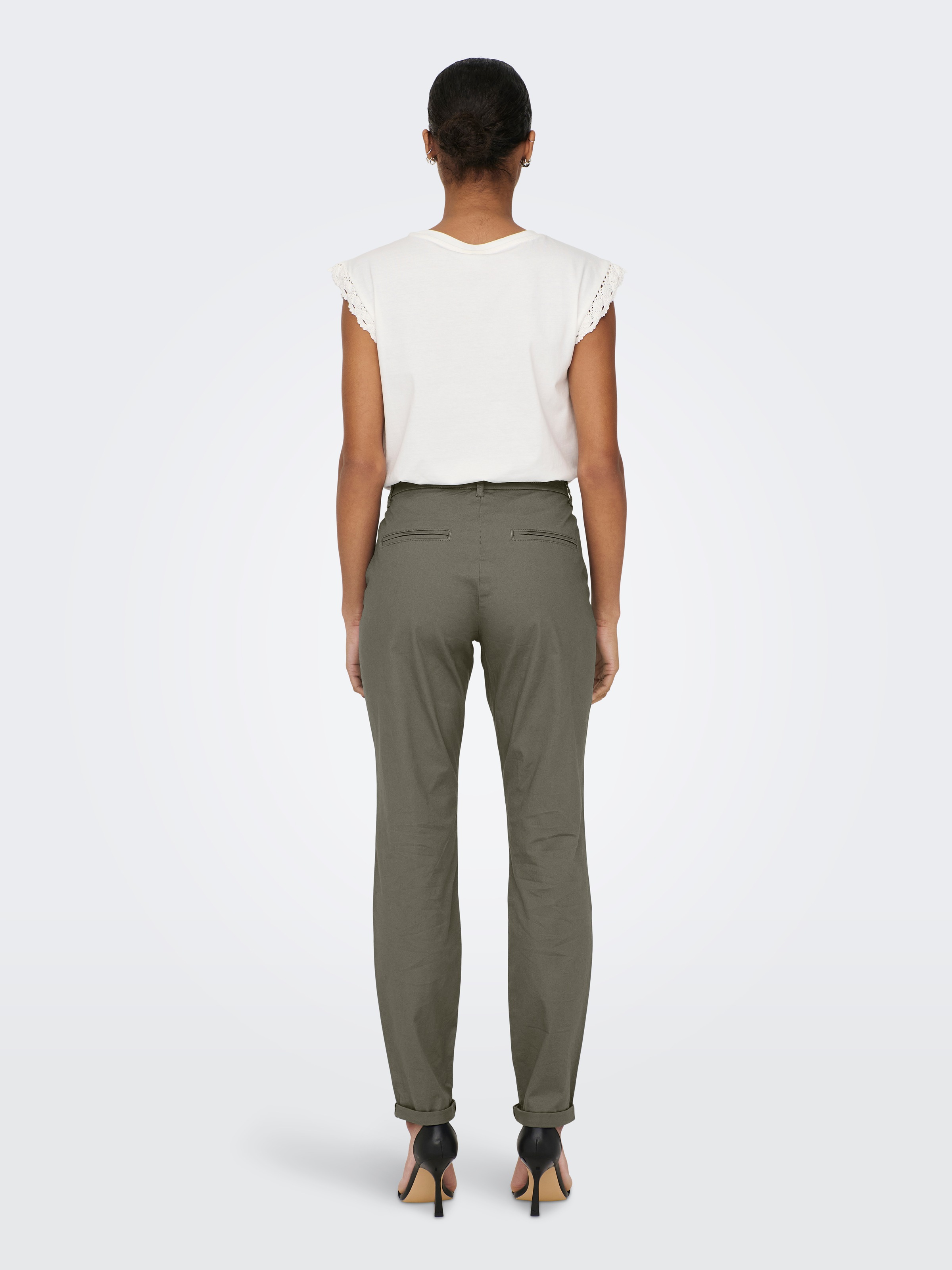 ONLY Chinos »ONLPARIS REG CHINO PANT«  pantalon soigné à coupe étroite