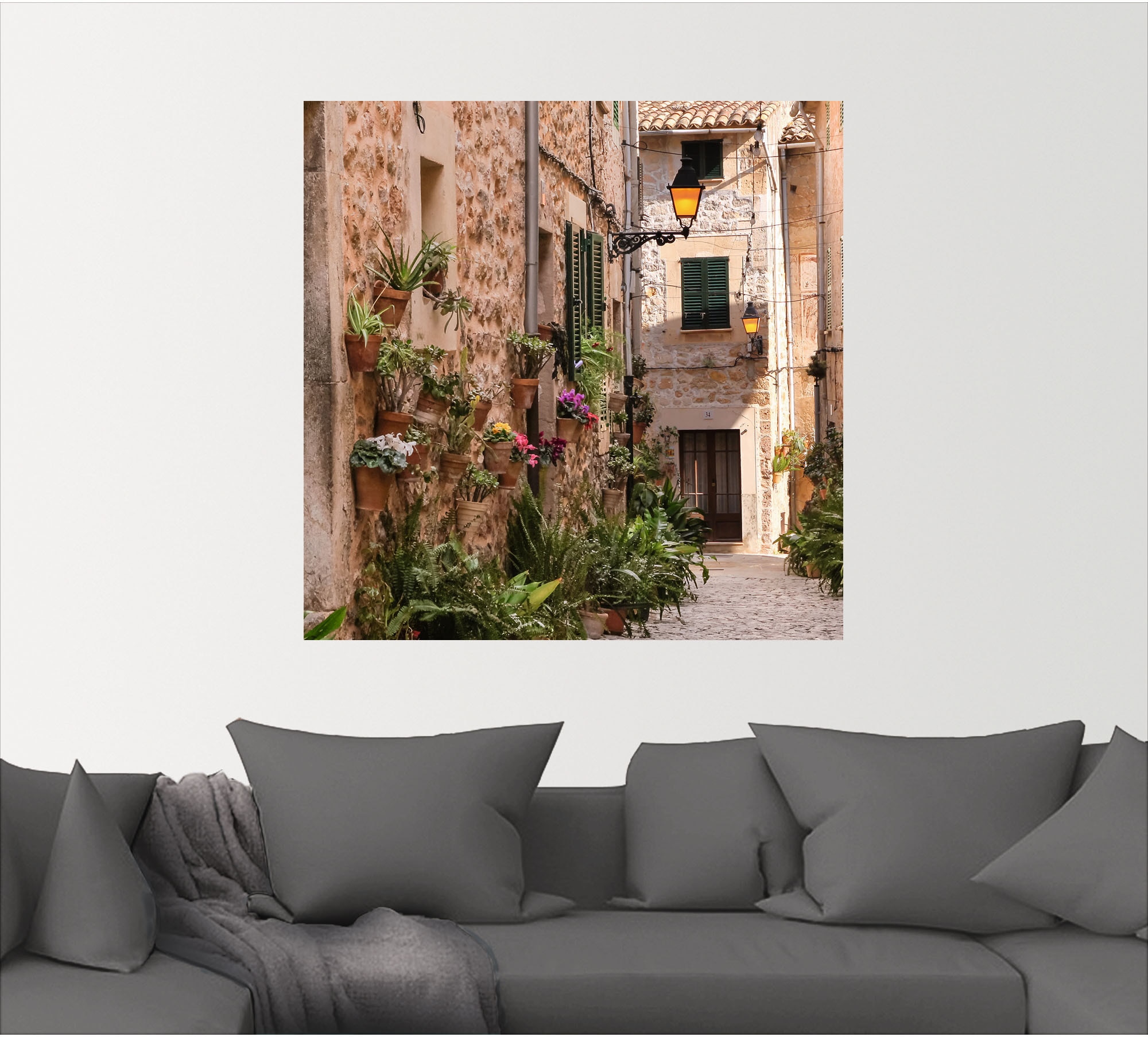 Artland Wandbild »Altstadtgasse in Valldemossa, Mallorca«, Mallorca, (1 St.),  als Alubild, Leinwandbild, Wandaufkleber oder Poster in versch. Grössen  bequem kaufen