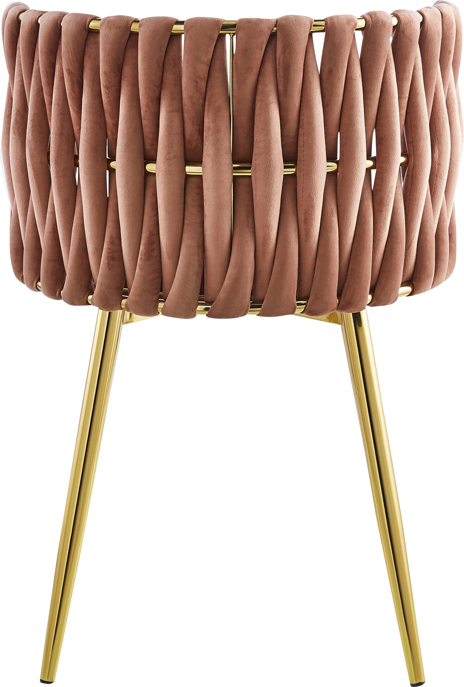 Kayoom Esszimmerstuhl »Stuhl Milla 125 2er-Set,tolles Design der Rückenlehne,runde Sitzfläche«, (Set), 2 St., Stoffbezug, samtweicher Bezug, hochwertig, vielseitig einsetzbarer Stuhl