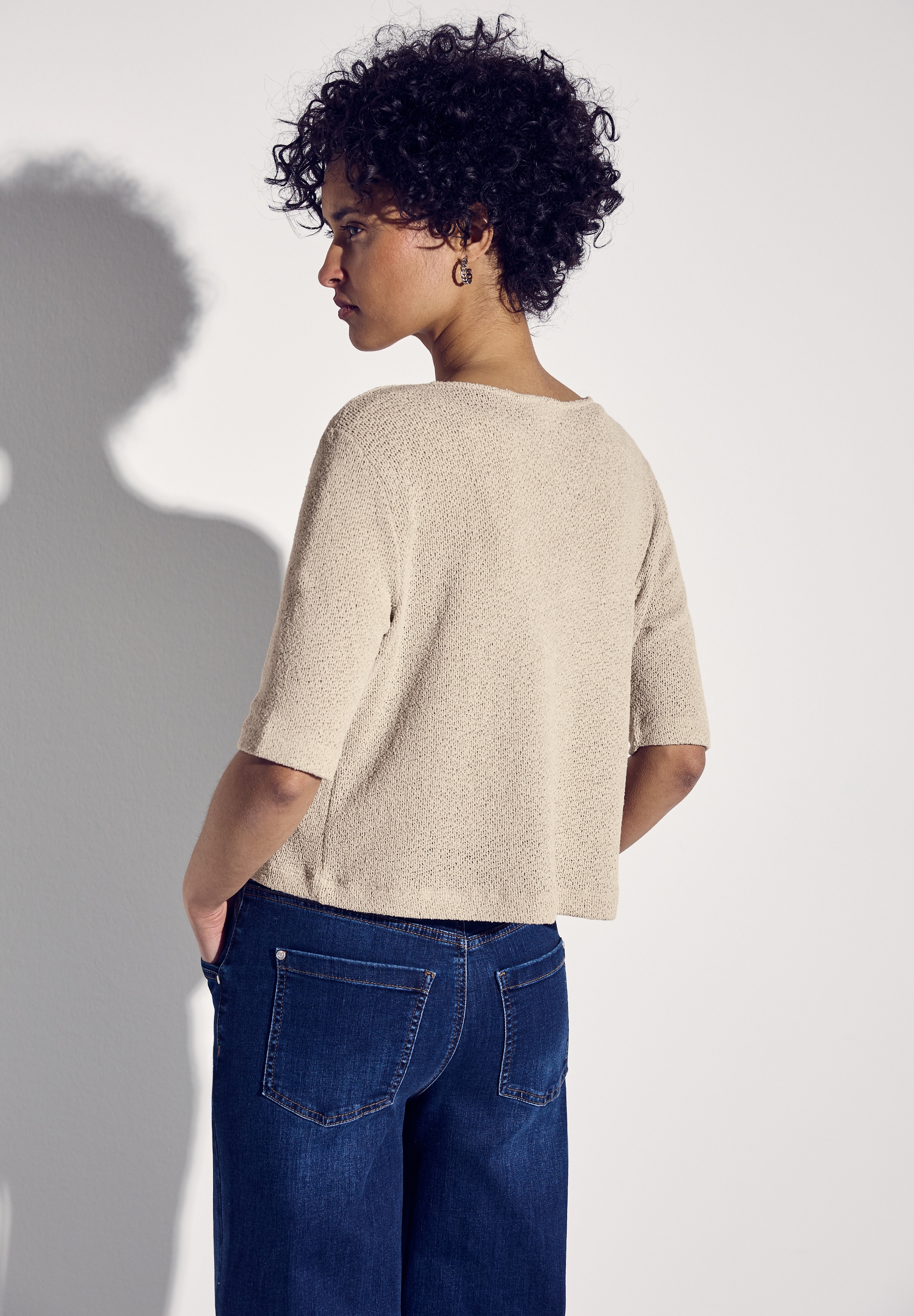 STREET ONE Shirtjacke, im Strick-Look