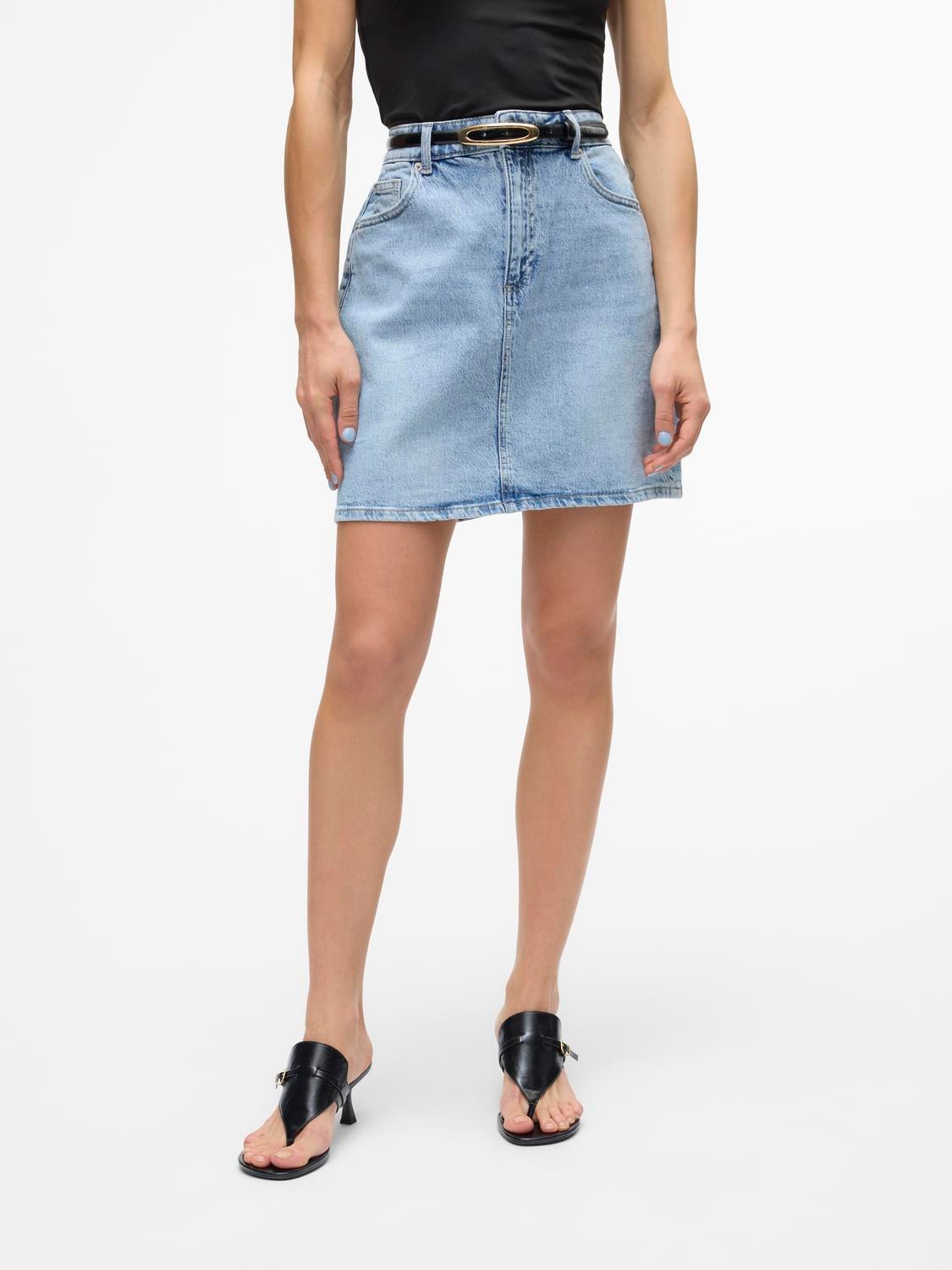 Image of Vero Moda Jeansrock "VMTESSA HR SHORT DNM SKIRT MIX GA NOOS" Baumwollmischung