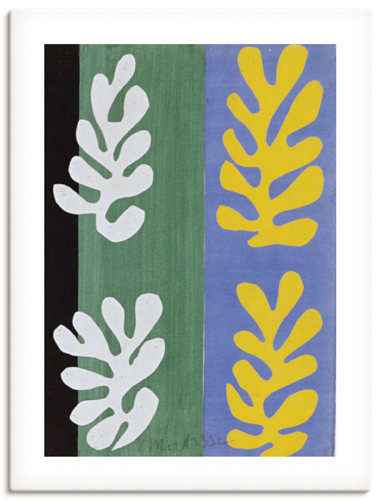 Image of Artland Wandbild "Komposition (Der Samt) 2. 1947" Gegenstandslos 1 Stk. tlg. als Alubild, Leinwandbild, Poster, Wandaufkleber in verschied. Grössen