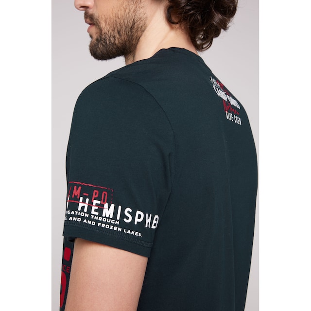 Tendance Acheter en ligne CAMP DAVID T-Shirt, mit Logo-Artworks  confortablement