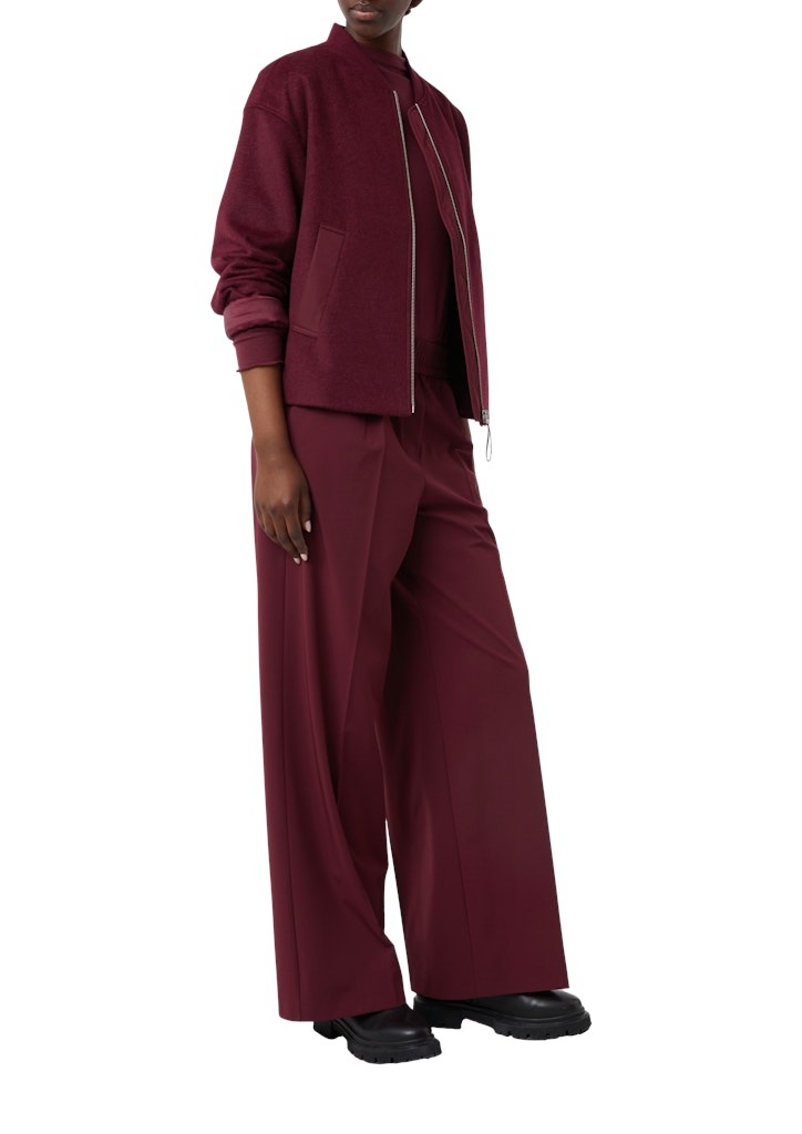 comma casual identity Blouson, Flanell mit Wollanteil