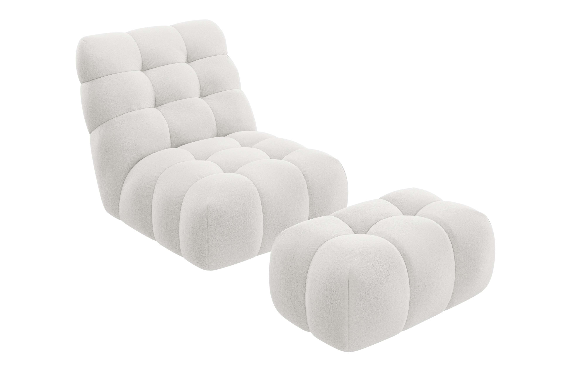 Home affaire XXL-Sessel »AURELIAN Loveseat XXL mit Hocker im Set, Lese-Sessel, Relaxsessel,« mit Wellenunterfederung, Struktur fein, Struktur grob, Velours