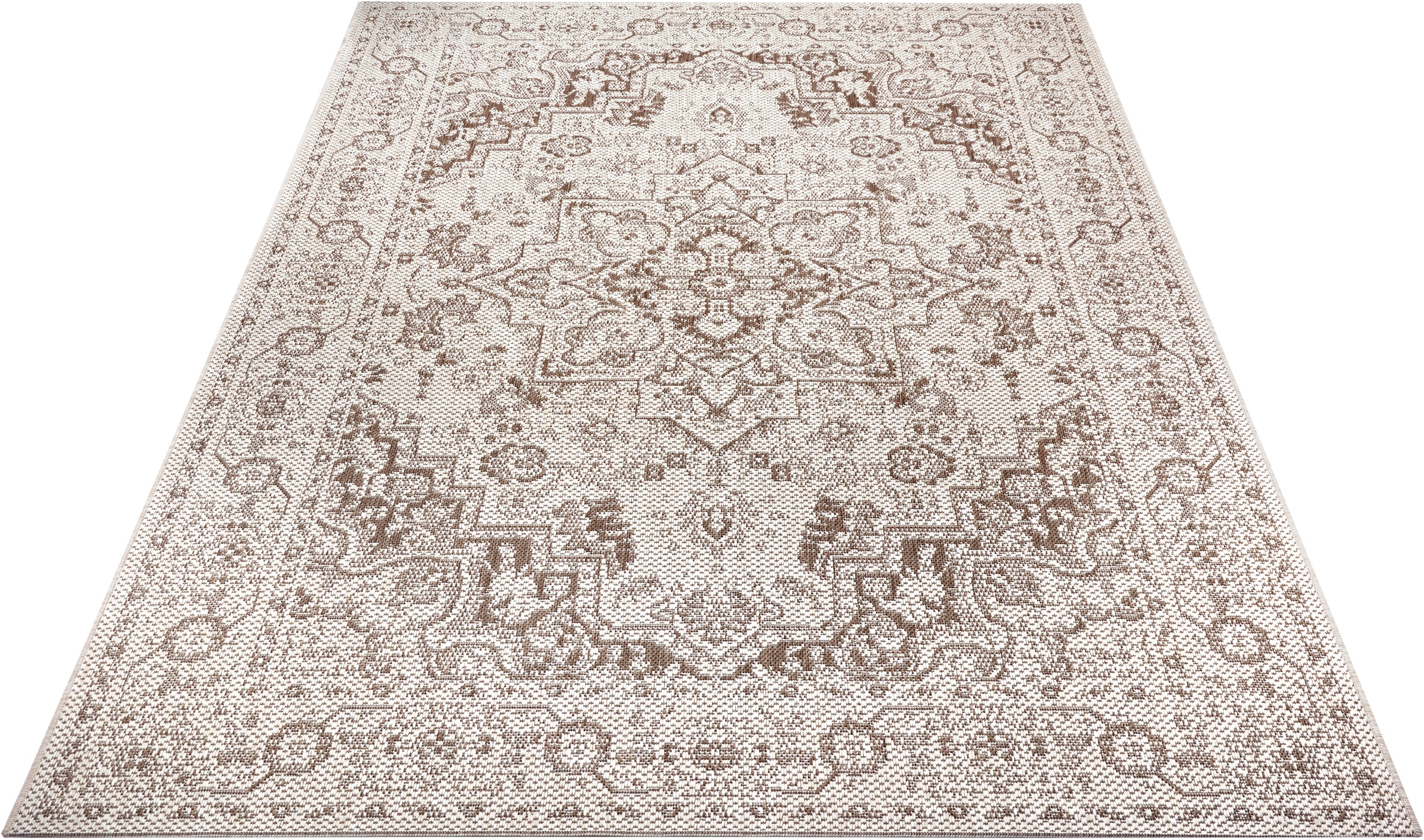 Image of Home affaire Teppich »Georgia«, rechteckig, 3 mm Höhe, In-und Outdoor Teppich, strapazierfähig, pflegeleicht, Flachgewebe, Wohnzimmer, Balkon, Terrasse, Garten bei Ackermann Versand Schweiz