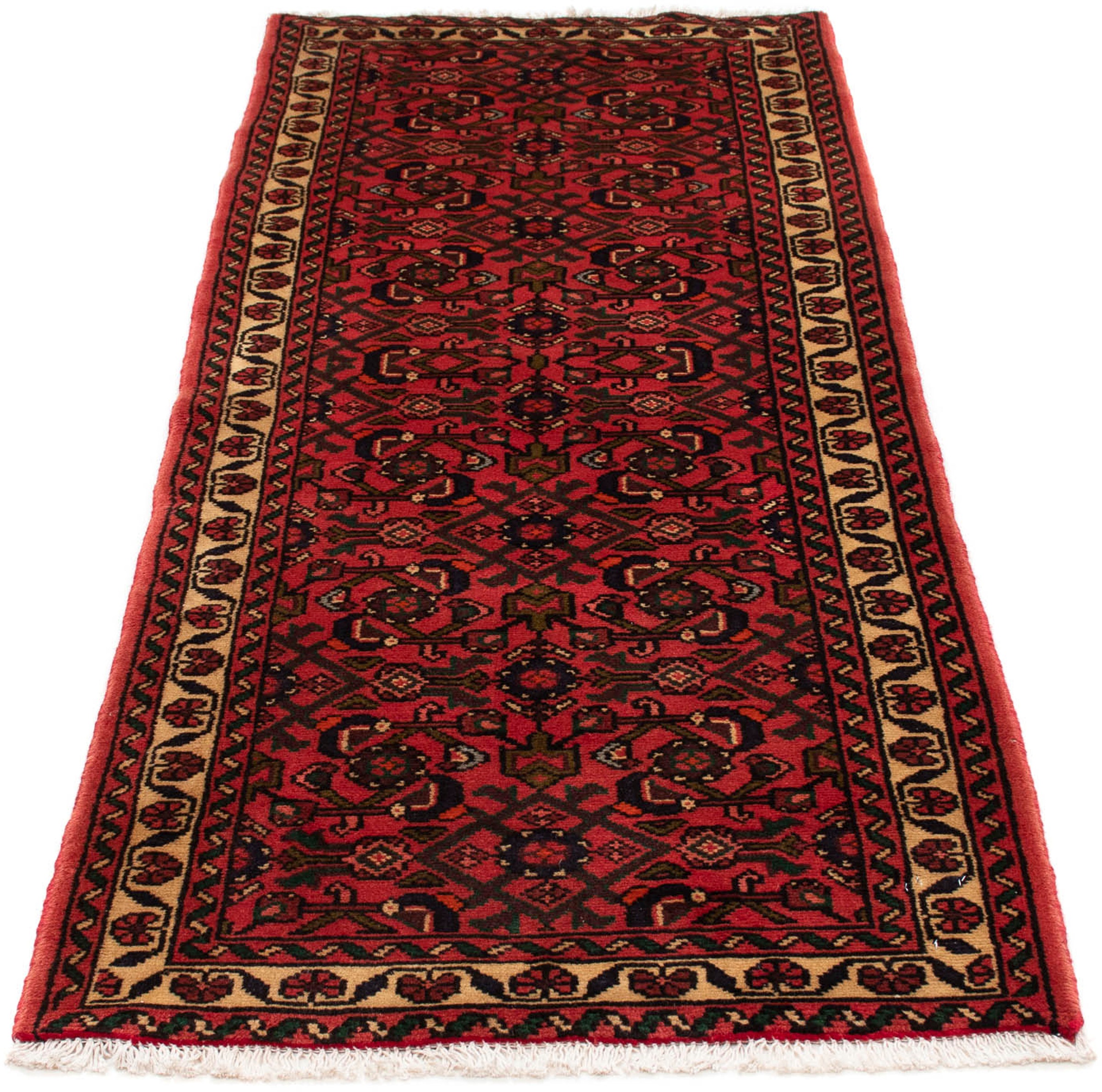 Image of morgenland Orientteppich »Perser - Nomadic - 200 x 75 cm - dunkelrot«, rechteckig, 10 mm Höhe, Wohnzimmer, Handgeknüpft, Einzelstück mit Zertifikat bei Ackermann Versand Schweiz