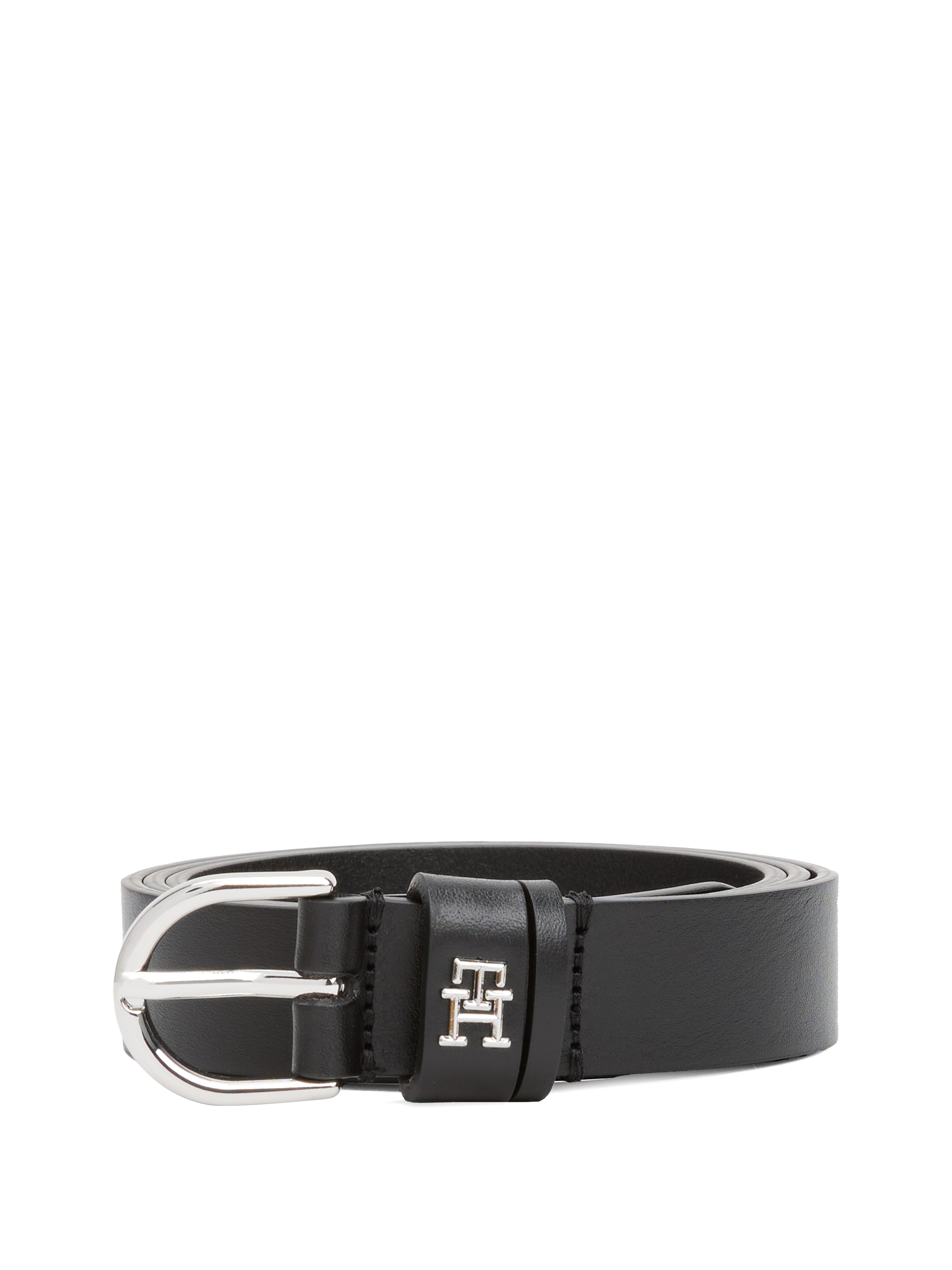 Tommy Hilfiger Ledergürtel »ESSENTIAL EFFORTLESS 2.5 SV«, Einfachdornschliesse, Metallemblem