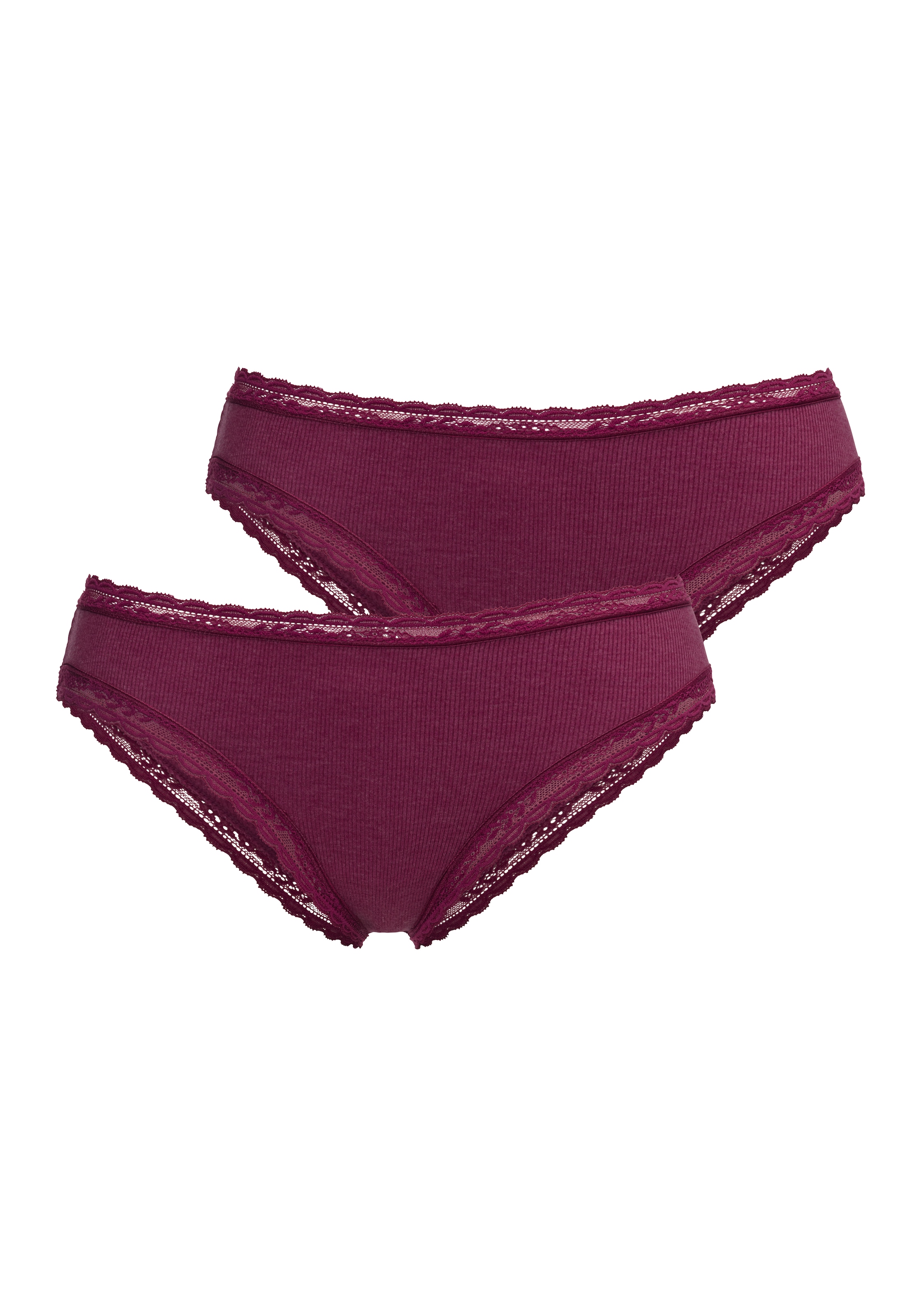 Image of s.Oliver Brasilslip Packung, 2 Stk. mit modischer Spitze aus Baumwollmischung