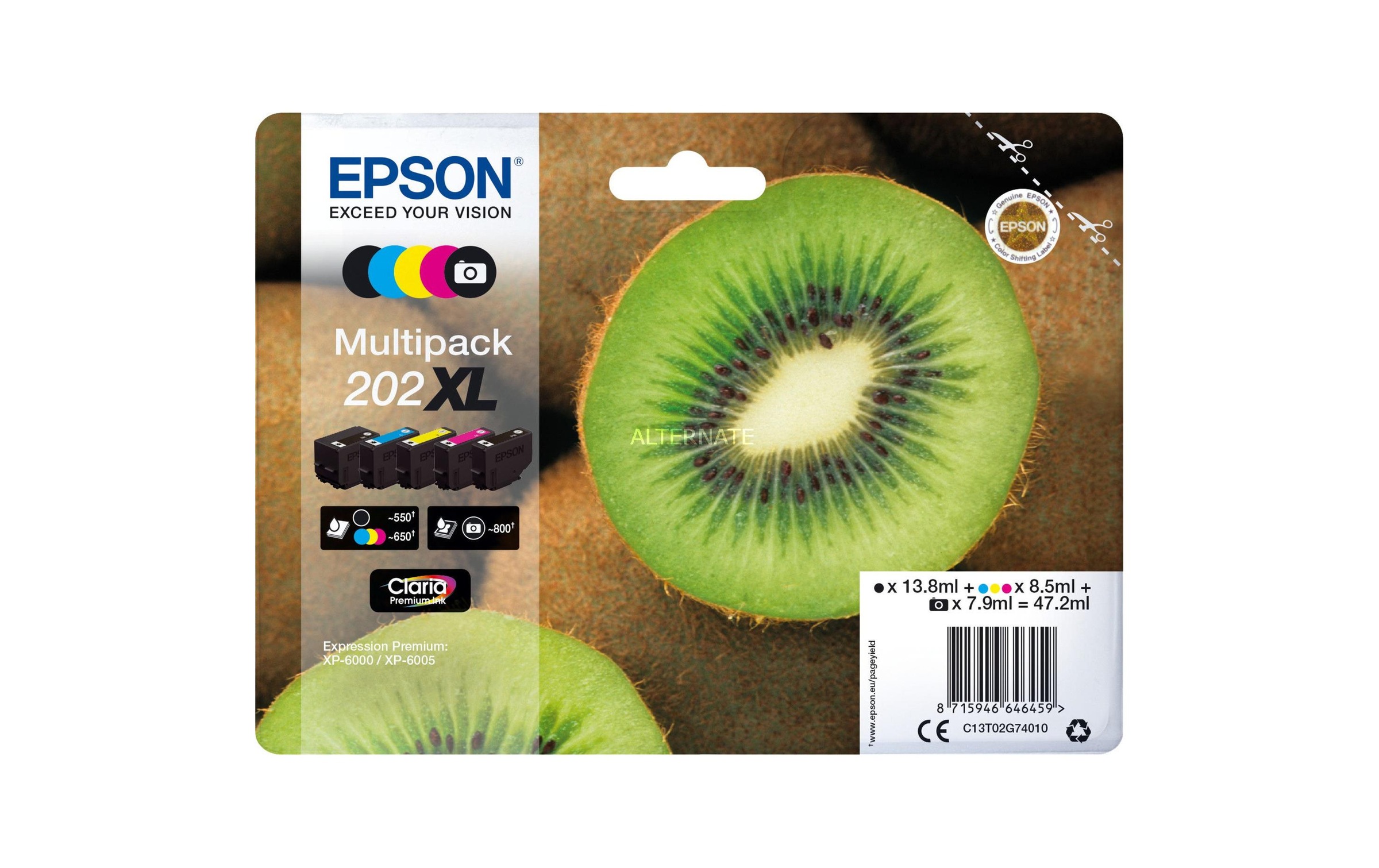 Epson Tintenpatrone »202 XL / C13T02G74010«