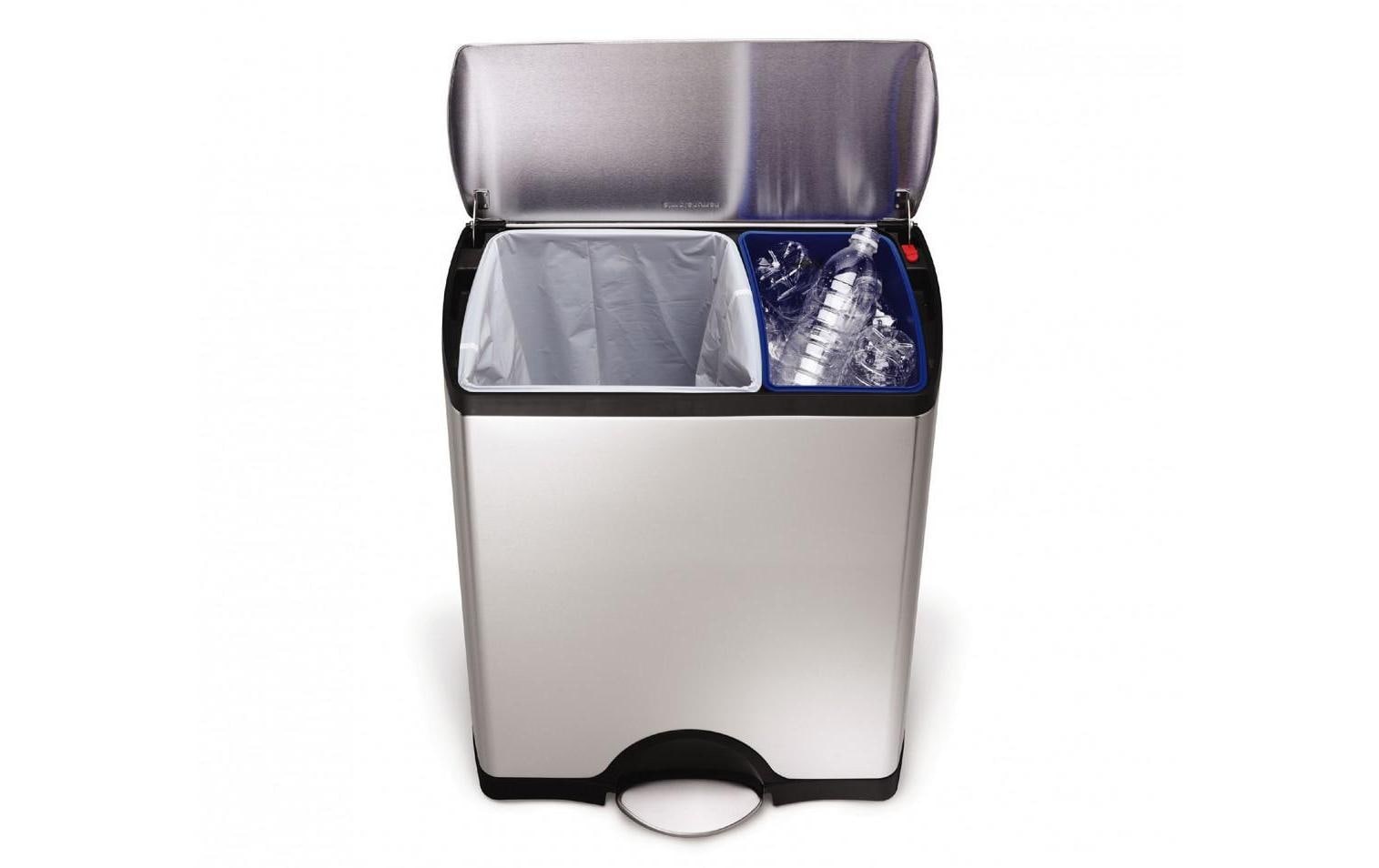 simplehuman Mülltrennsystem „rechteckiger Recycler 46L“