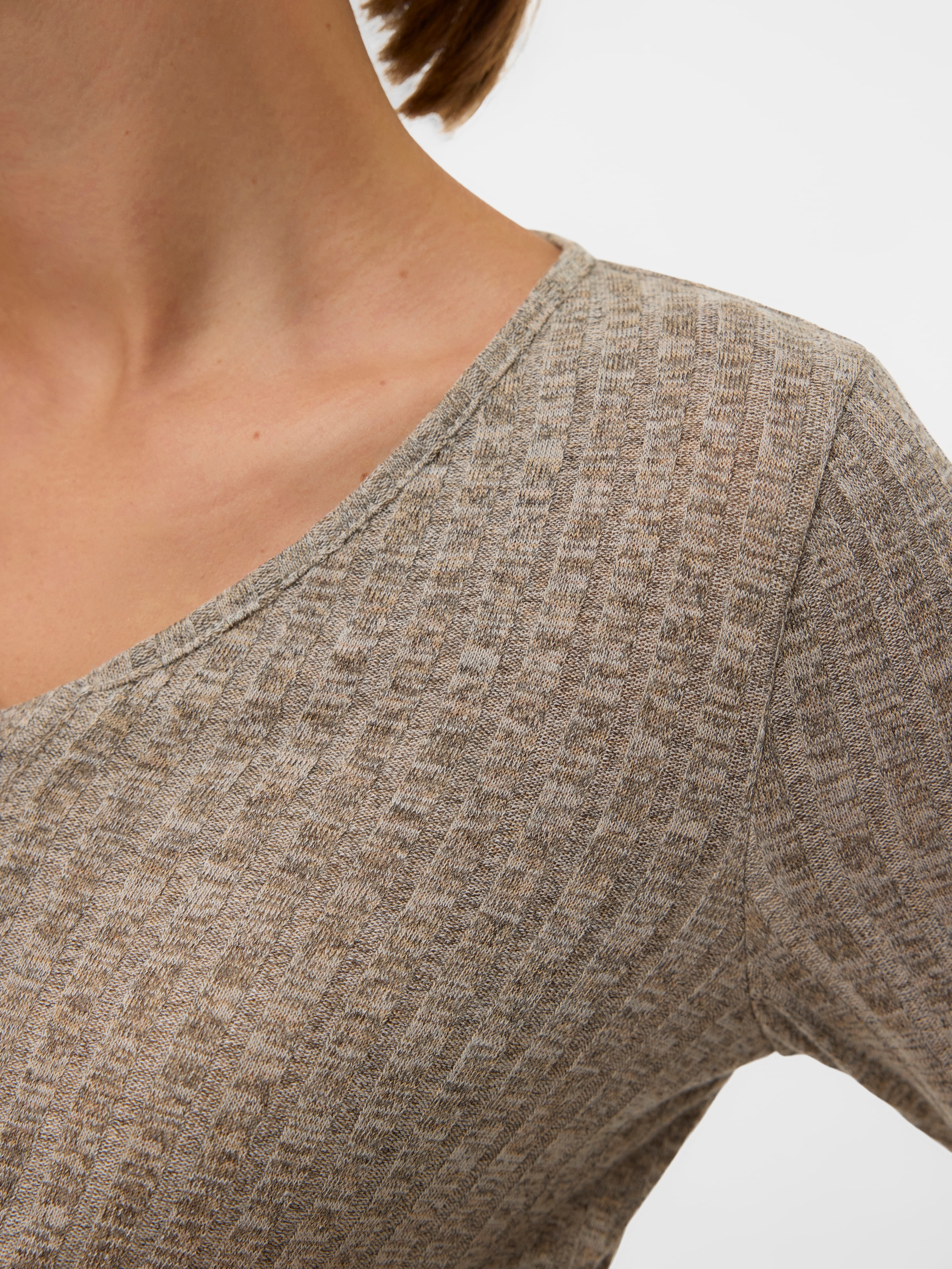 Mamalicious T-shirt de grossesse »MLPAMMIE LIA LS JRS TOP 2F NOOS« Materialmix, eng anliegend