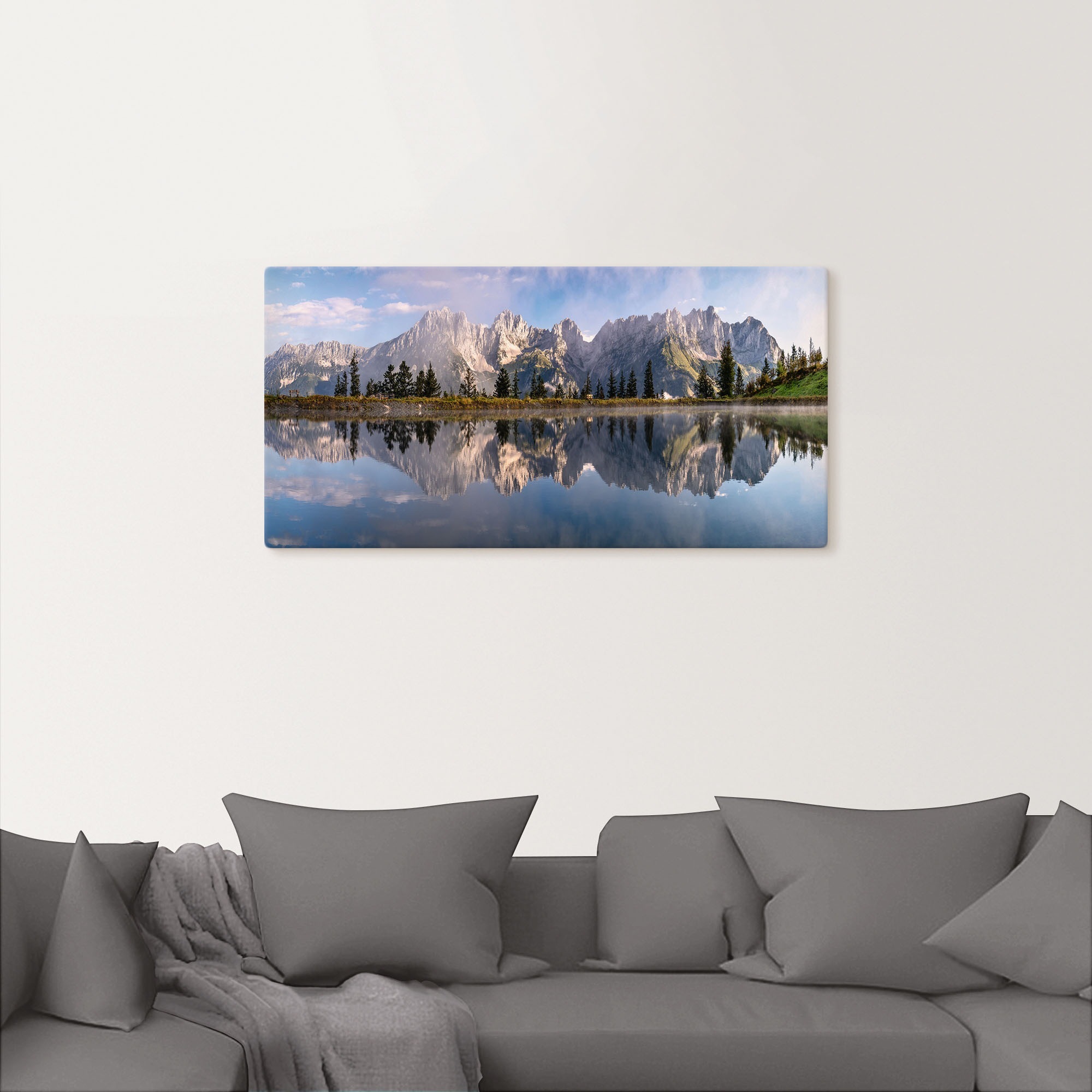 Artland Wandbild »Wilder Kaiser in Tirol« Bilder von Europa 1 Stk. tlg. als Alubild, Leinwandbild, Poster in verschied. Grössen