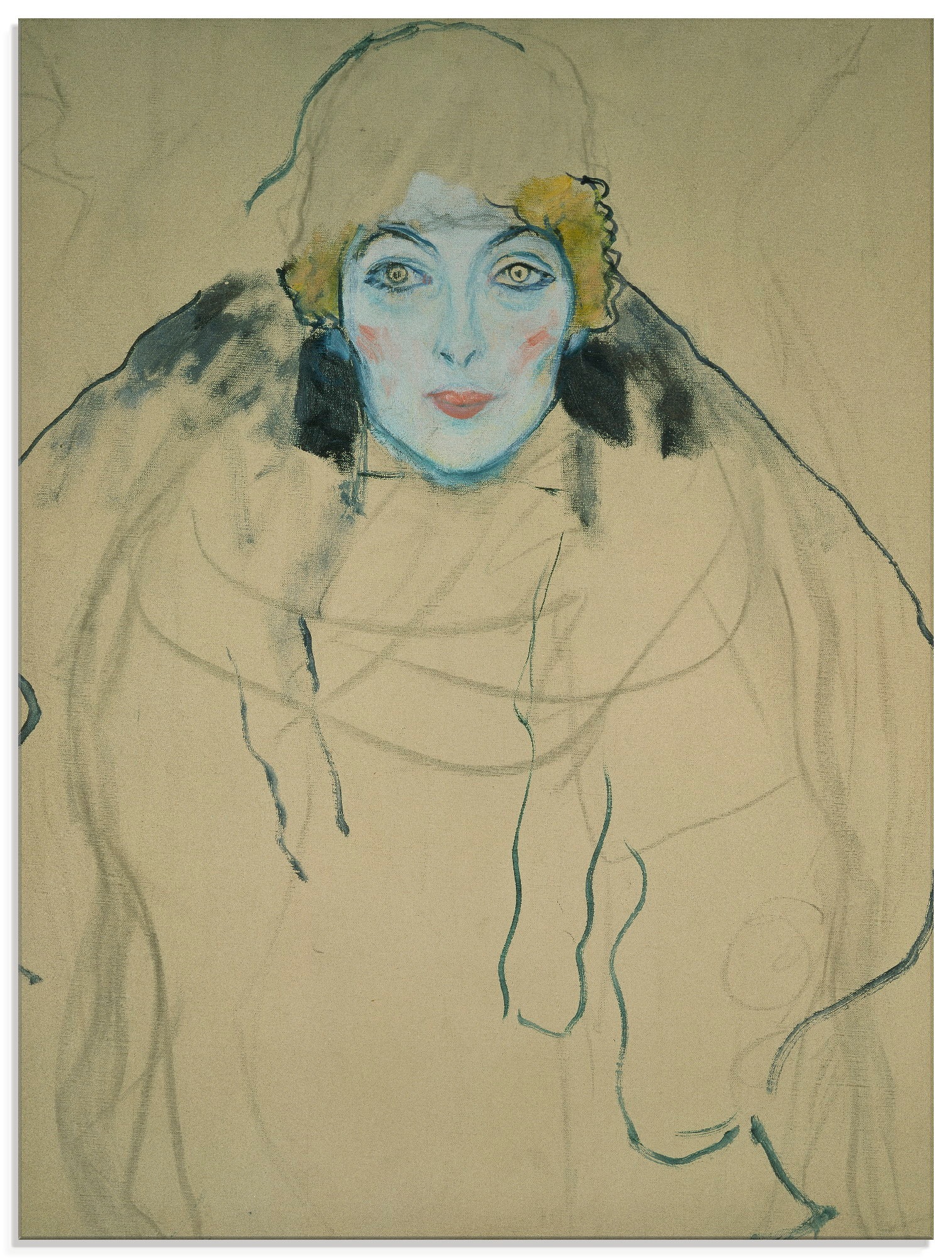 Image of Artland Glasbild »Frauenkopf. 1918«, Frau, (1 St.) bei Ackermann Versand Schweiz