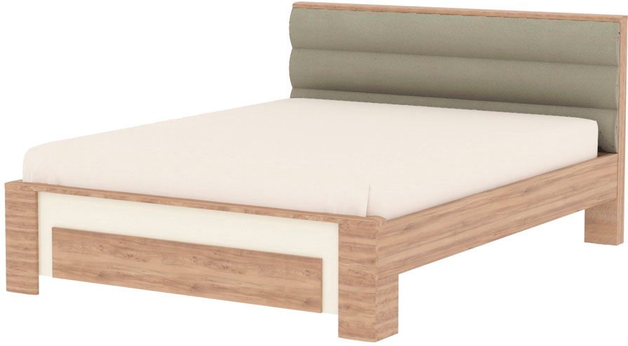 Image of GOODproduct Bettgestell "Gala, 160 oder 180x200cm Liegefläche, FSC-zertifiziert" optional passende Stauraumschubladen und Nachttische erhältlich, bequem gepolstertes Kopfteil, bezogen mit Samtvelours