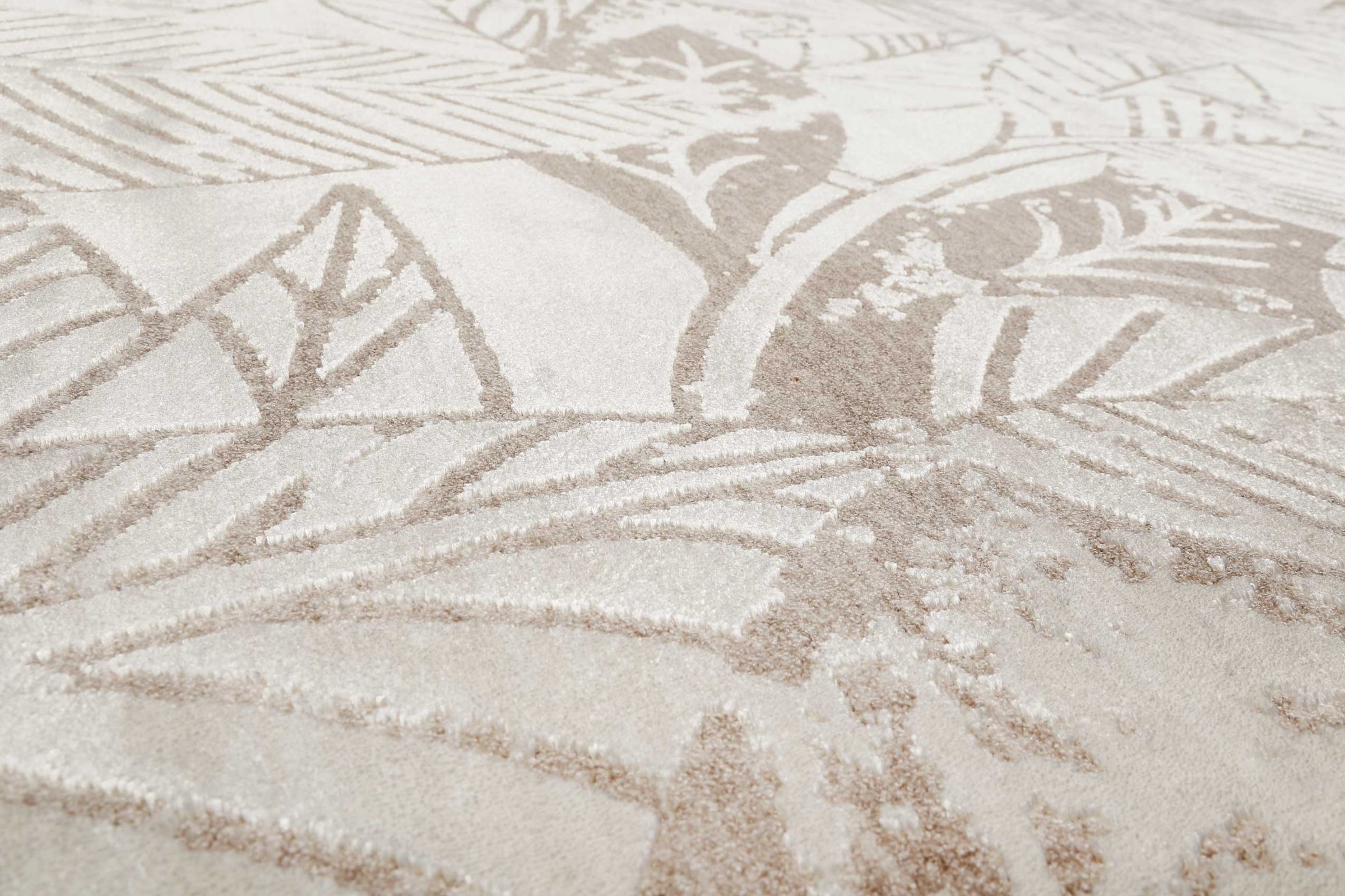 Esprit Teppich »Inga« rechteckig 10 mm Höhe Kurzflorteppich, gewebt, floral, modern, Wohnzimmer, natur