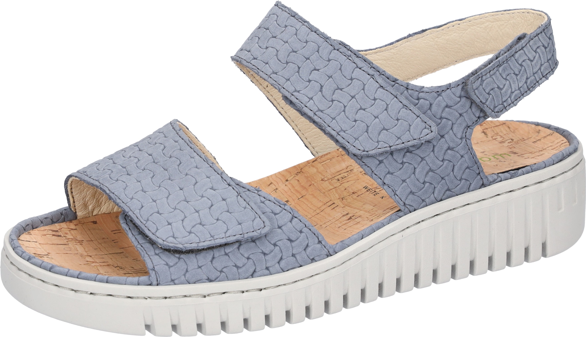 Image of Waldläufer Plateausandale "K-VALERIE" Sommerschuh, Bequemschuh, Klettschuh in Extraweite K